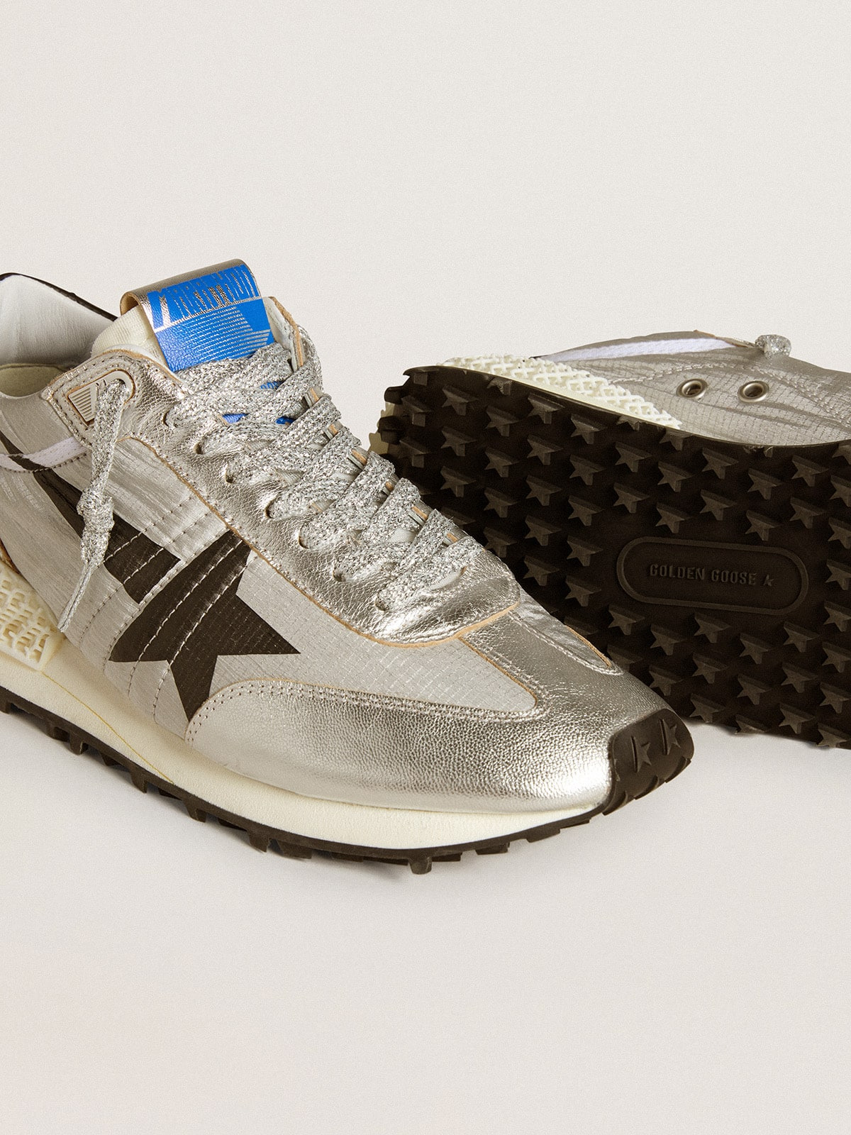 Men’s Marathon with silver ripstop nylon upper and black star - 4
