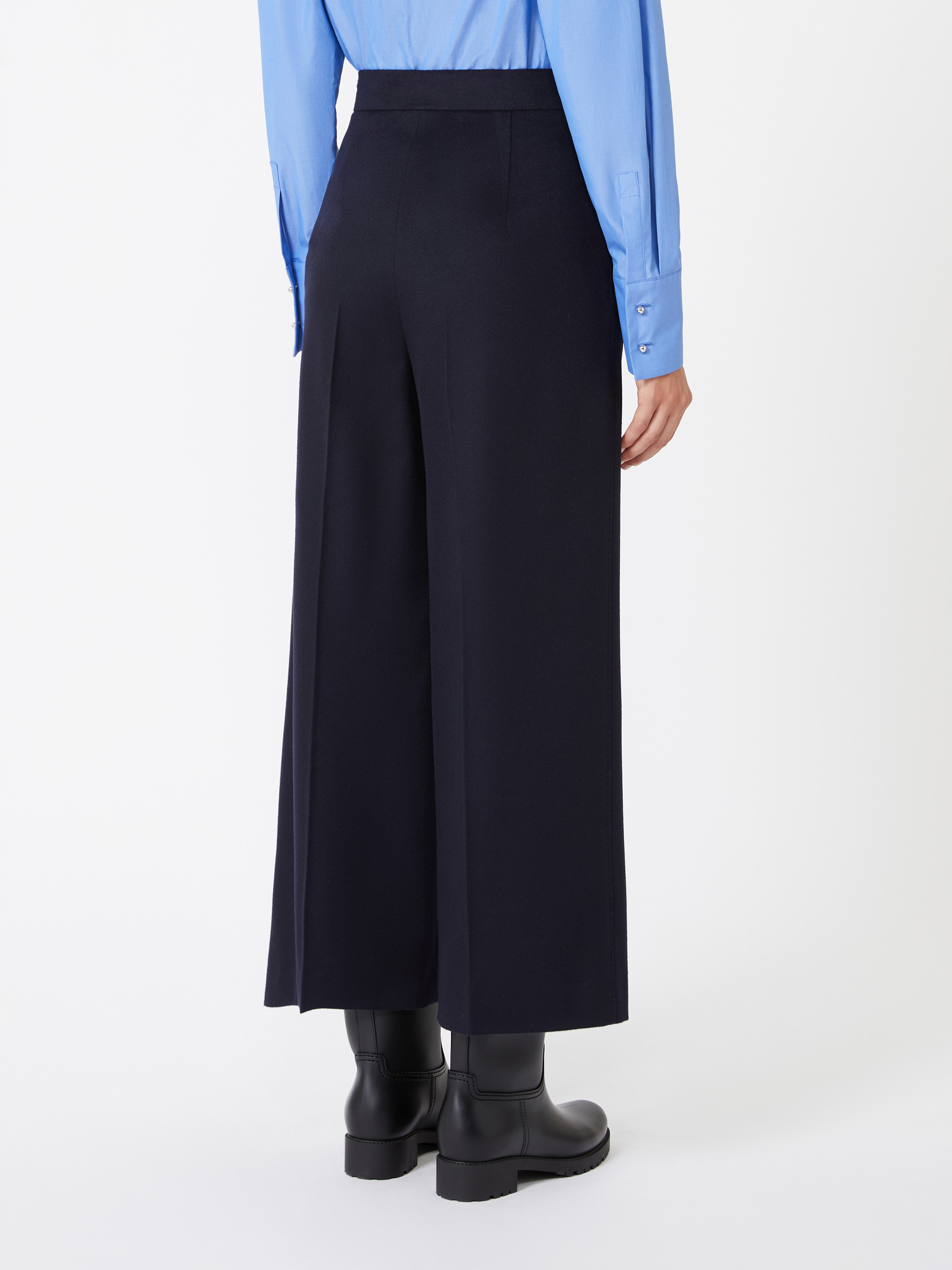 MARENGO Cropped trousers in lightweight wool - 4