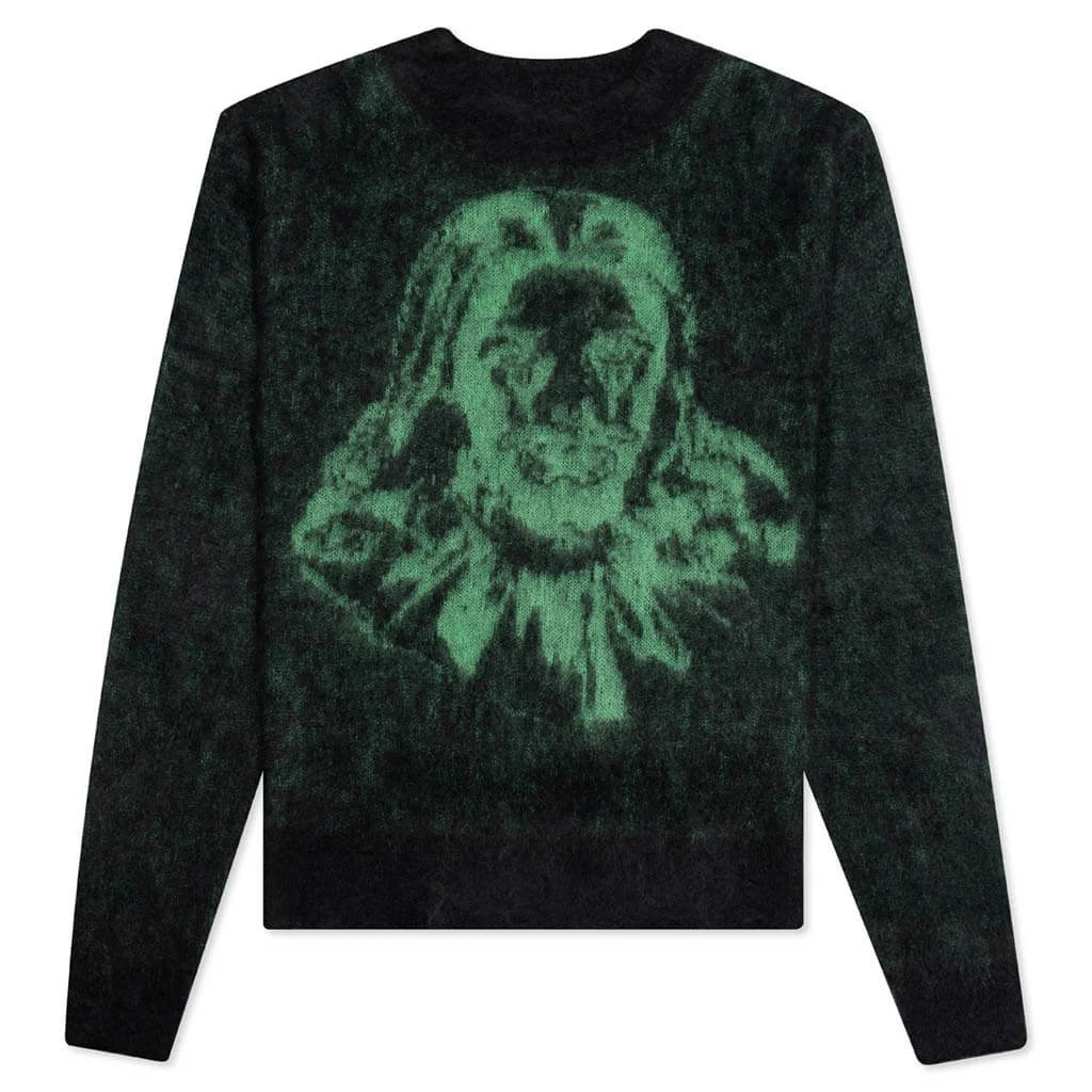SAINT MICHAEL X BORN X RAISED CLOWN KNIT - BLACK - 1