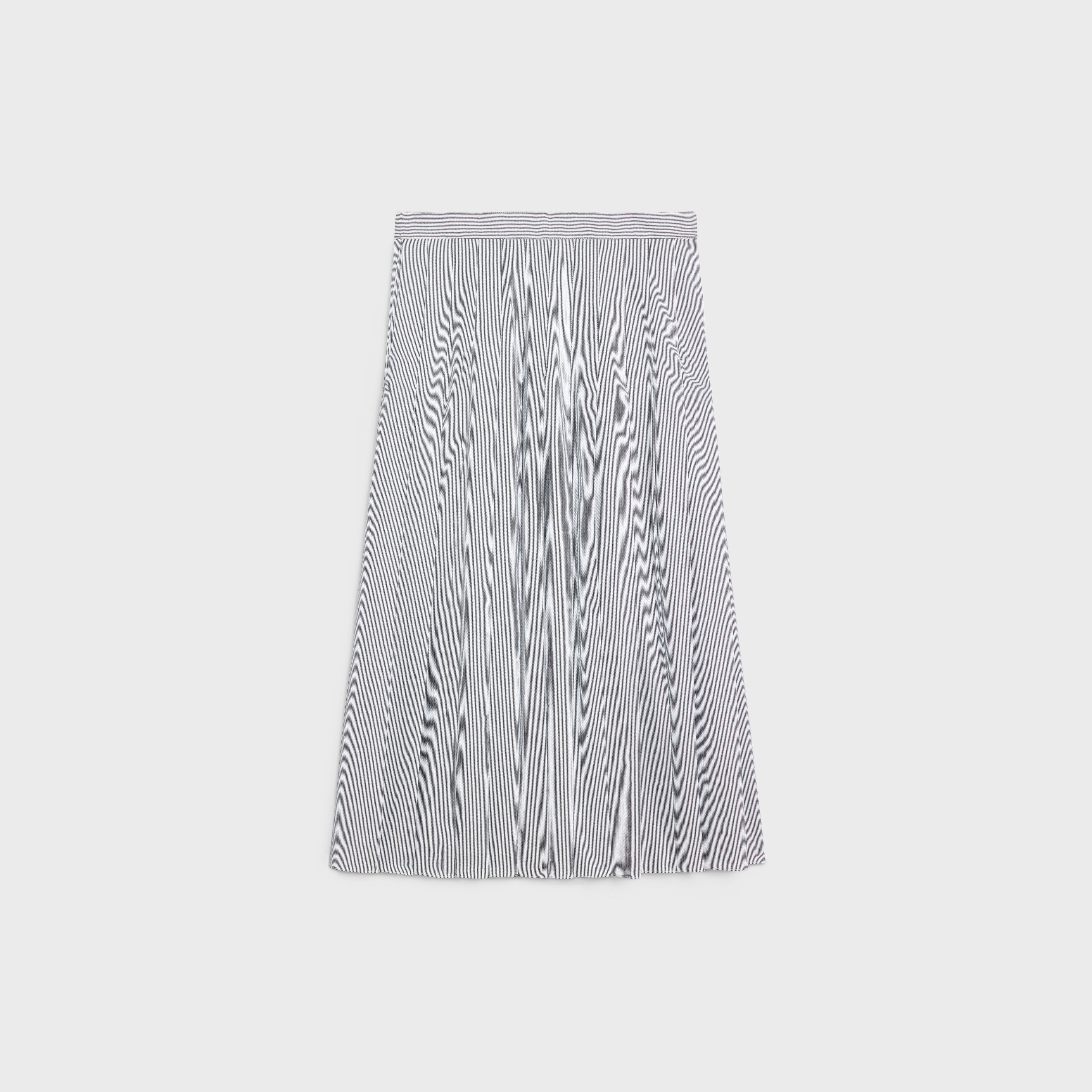PAJAMA SKIRT IN SEERSUCKER COTTON - 1