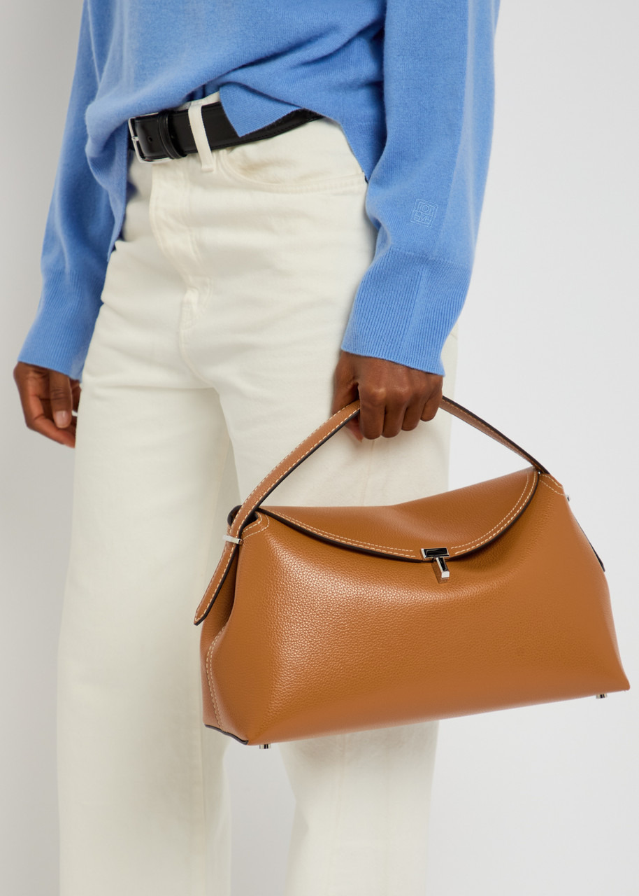 Toteme T-lock Grained Leather top Handle bag - 5