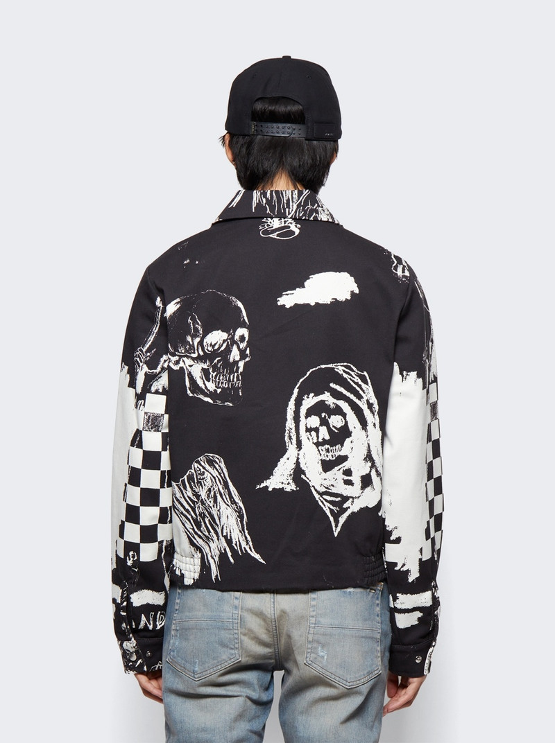 X Wes Lang Sketch Blouson Black And White 5