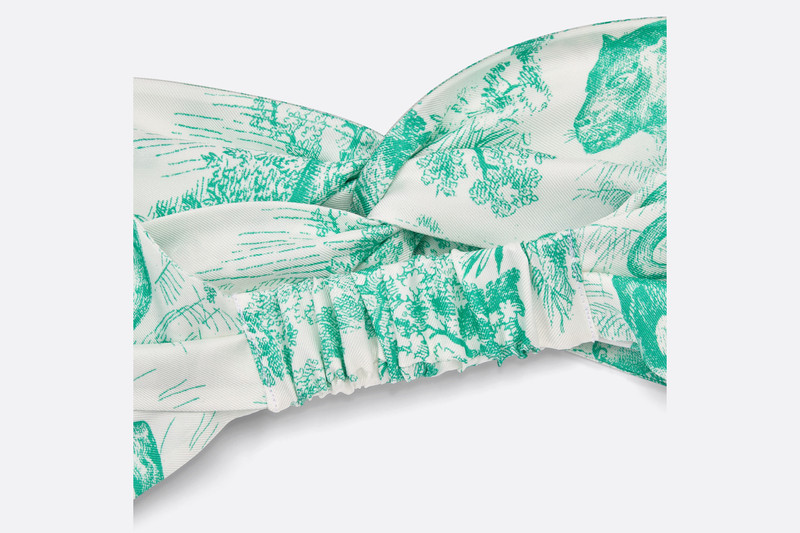 Dior Dioriviera Toile de Jouy Sauvage Dior Silk Headband outlook