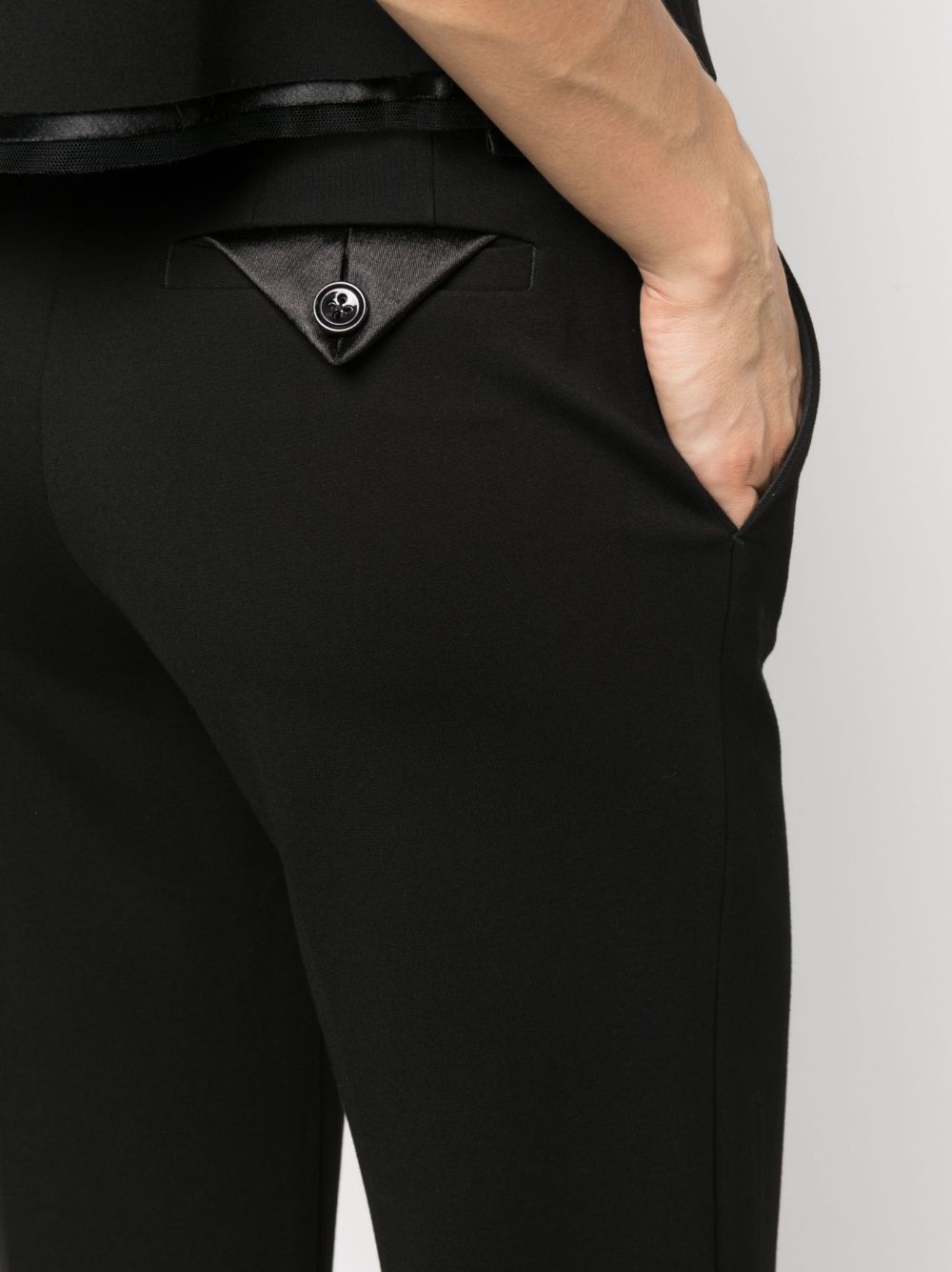 high-waisted wide-leg trousers - 5