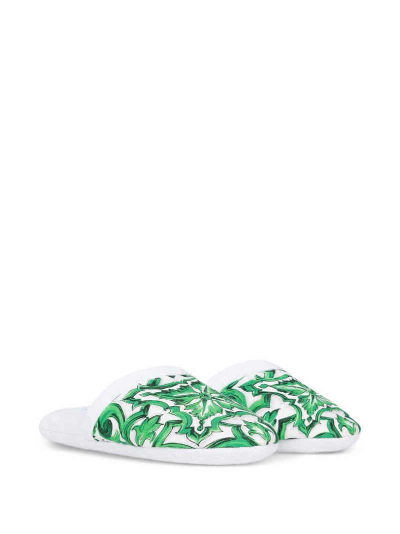 Dolce & Gabbana Mediterraneo-print slippers outlook