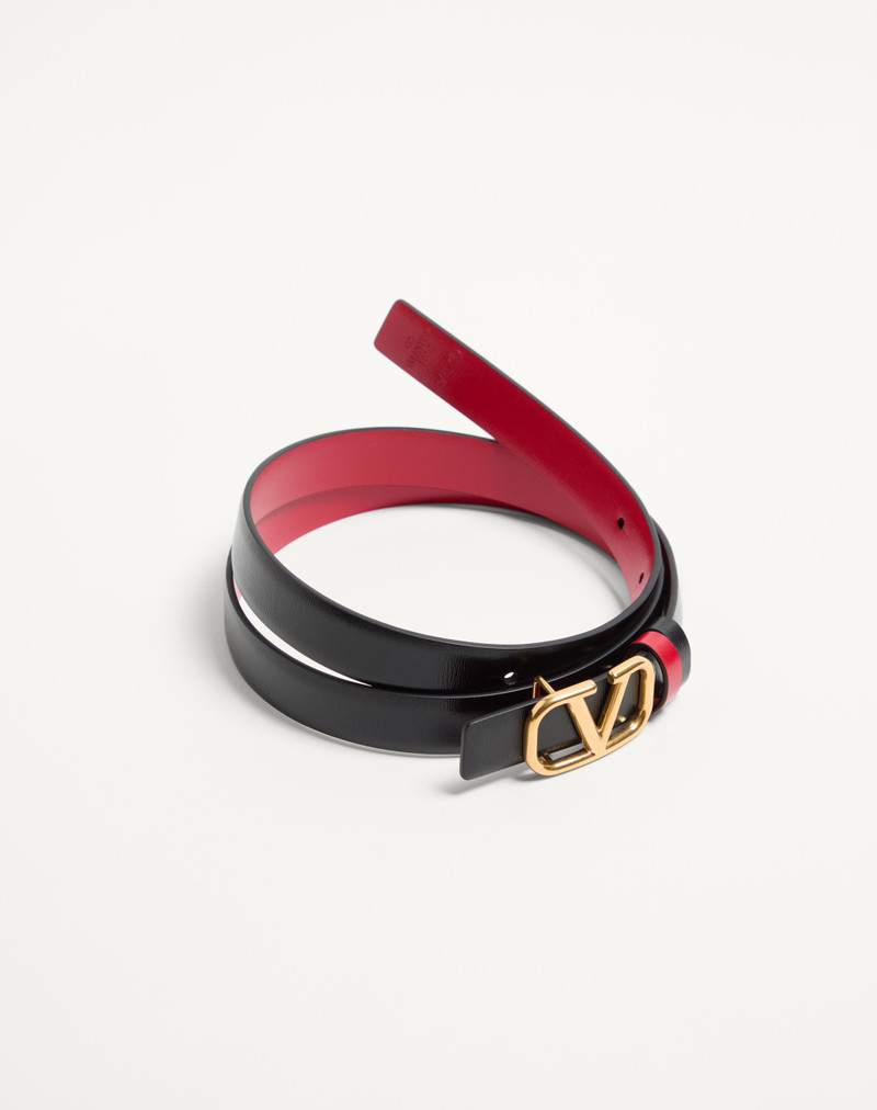 Valentino REVERSIBLE VLOGO SIGNATURE BELT IN GLOSSY CALFSKIN 20 MM outlook
