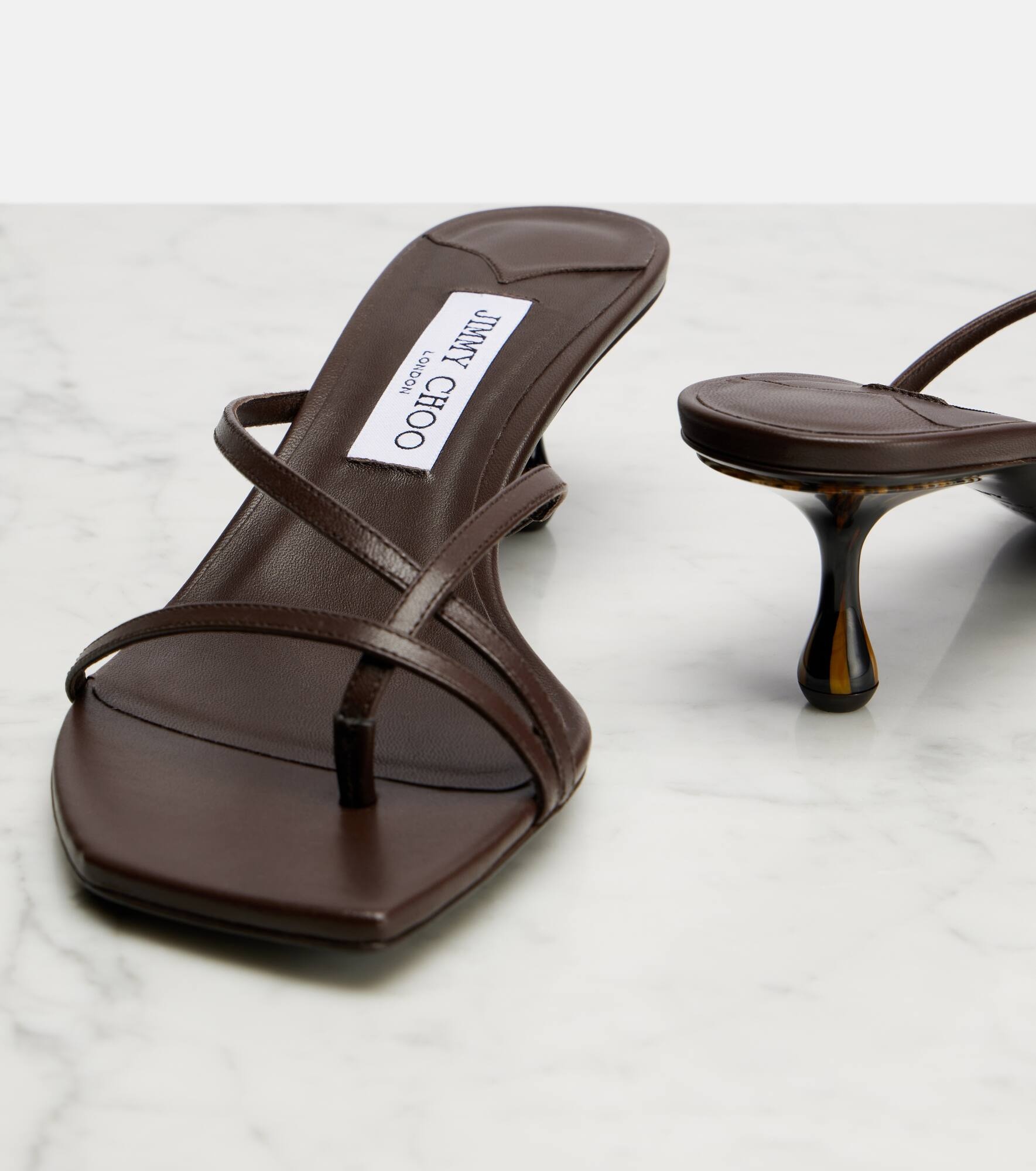 Etana 50 leather mules - 5