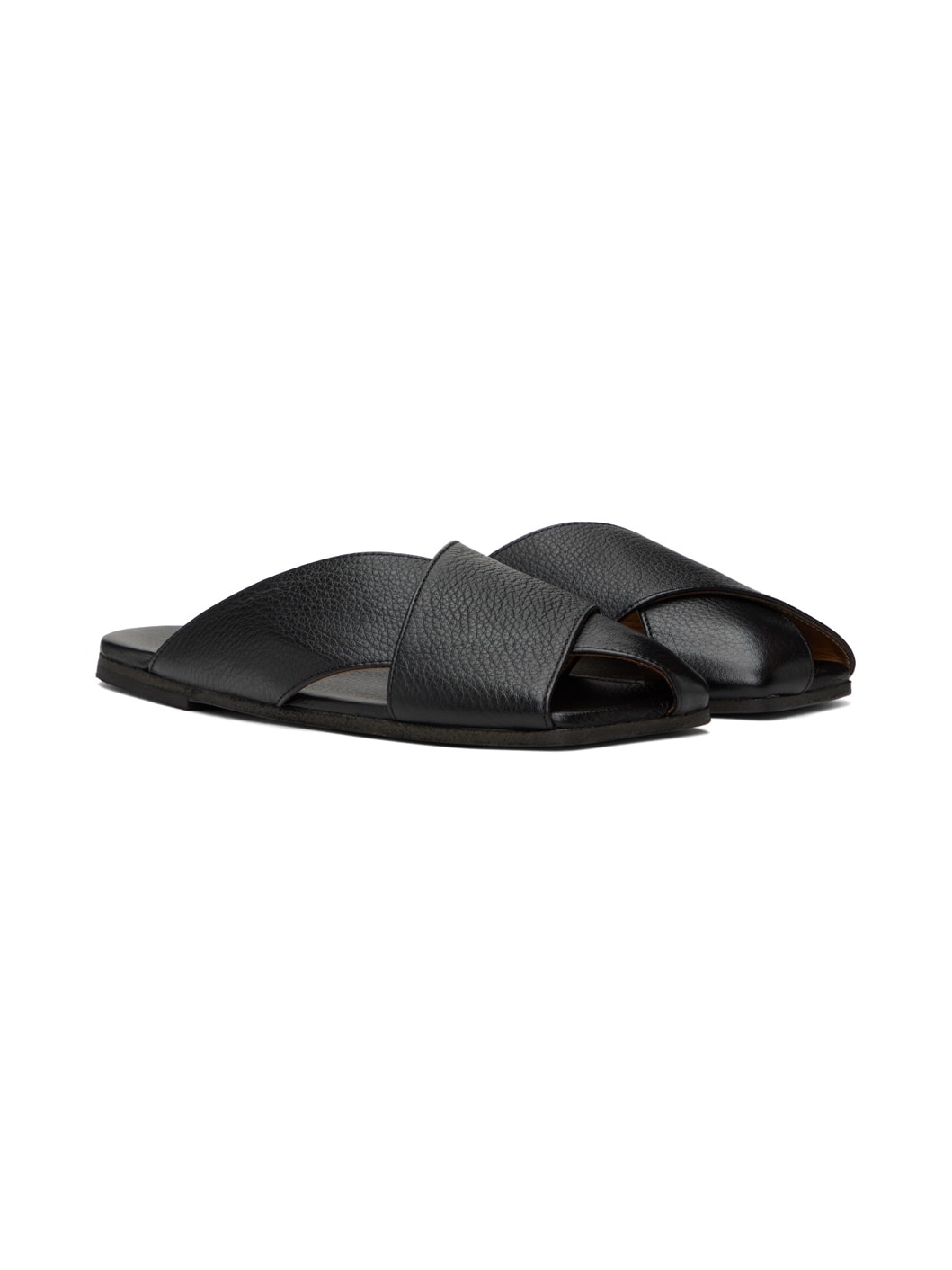 Black Spatola Sandals - 4