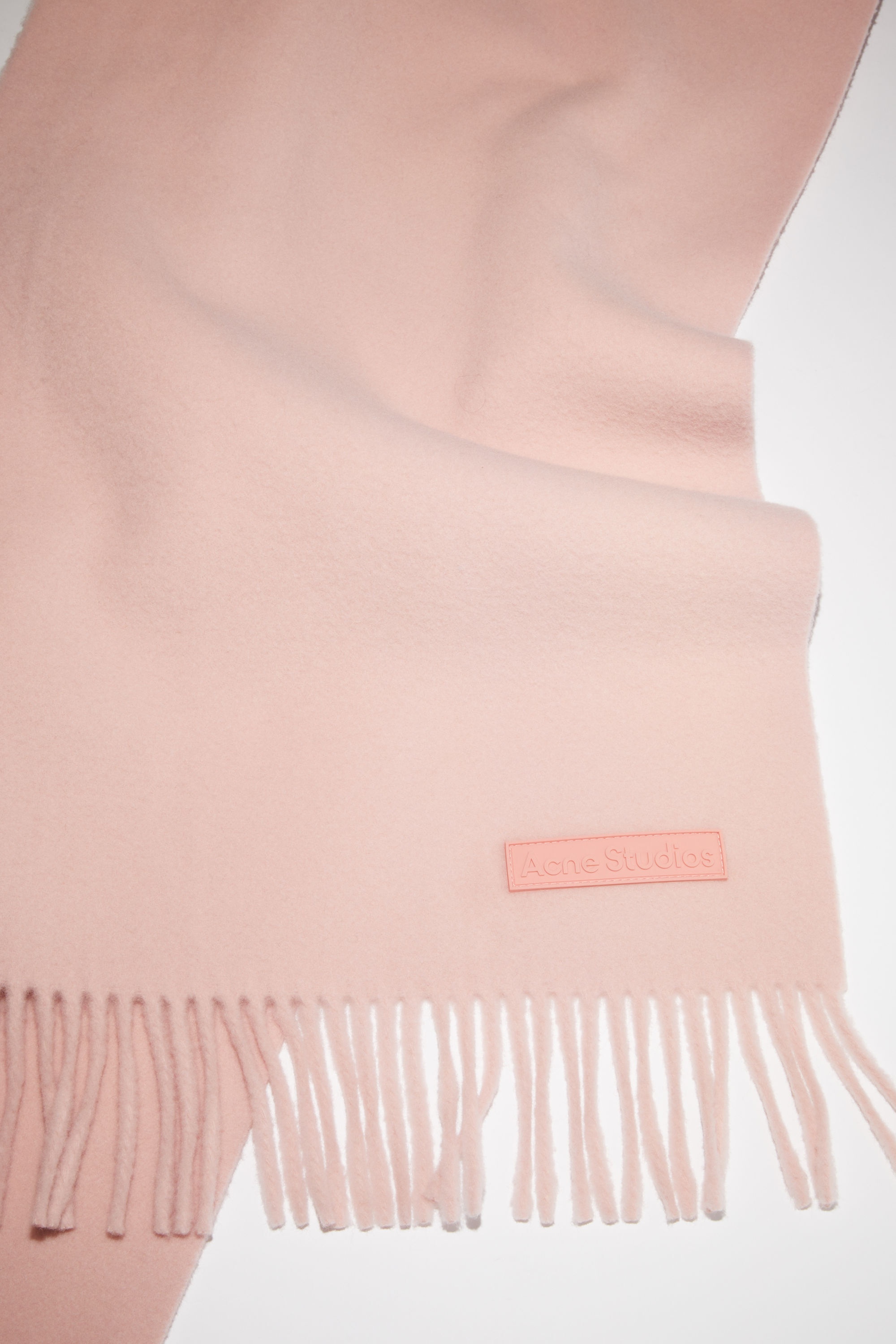 Wool scarf pink label - Pink - 4