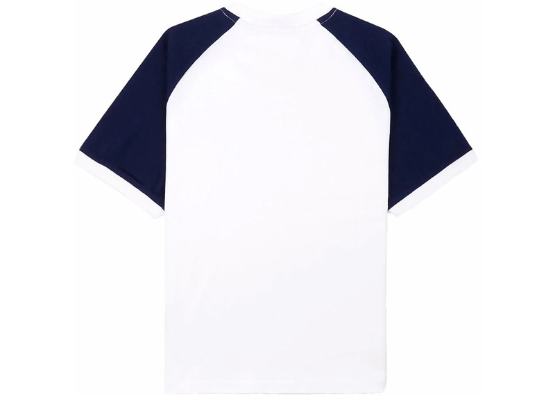 adidas adidas x Sporty & Rich Two Tone Ringer Tee White/Navy outlook