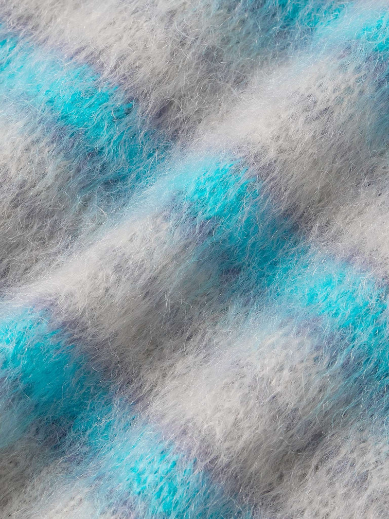 Brushed Striped Mohair-Blend Sweater Vest 5