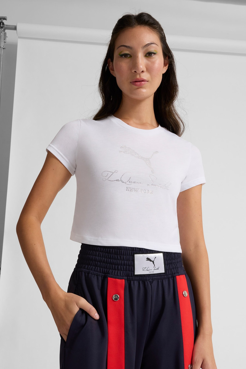 PUMA PUMA x LAQUAN SMITH Women's Baby Tee outlook