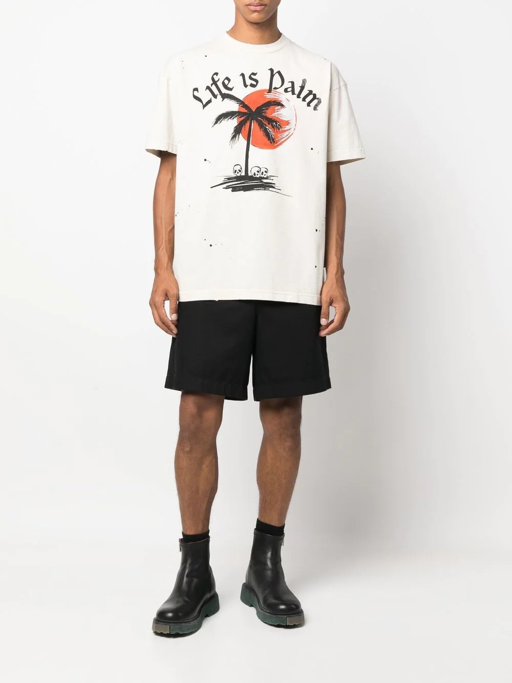 slogan-print cotton T-shirt - 2