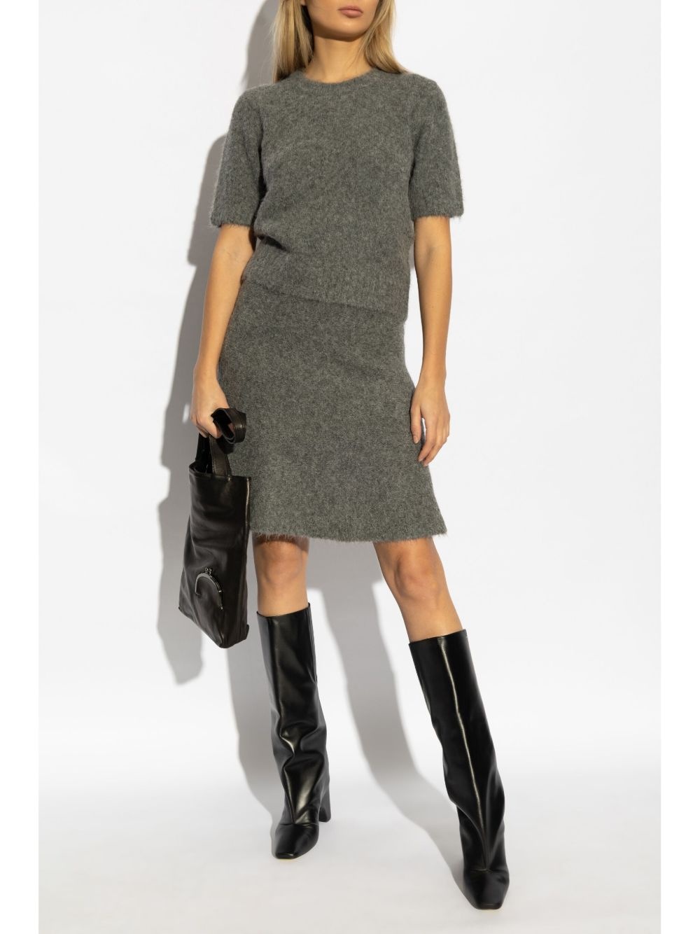 brushed-finish knit top - 2