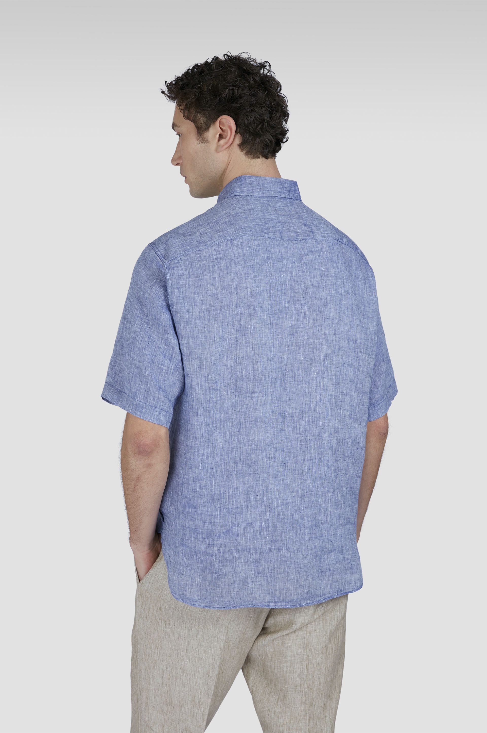 LINEN POPOVER SHIRT - 3