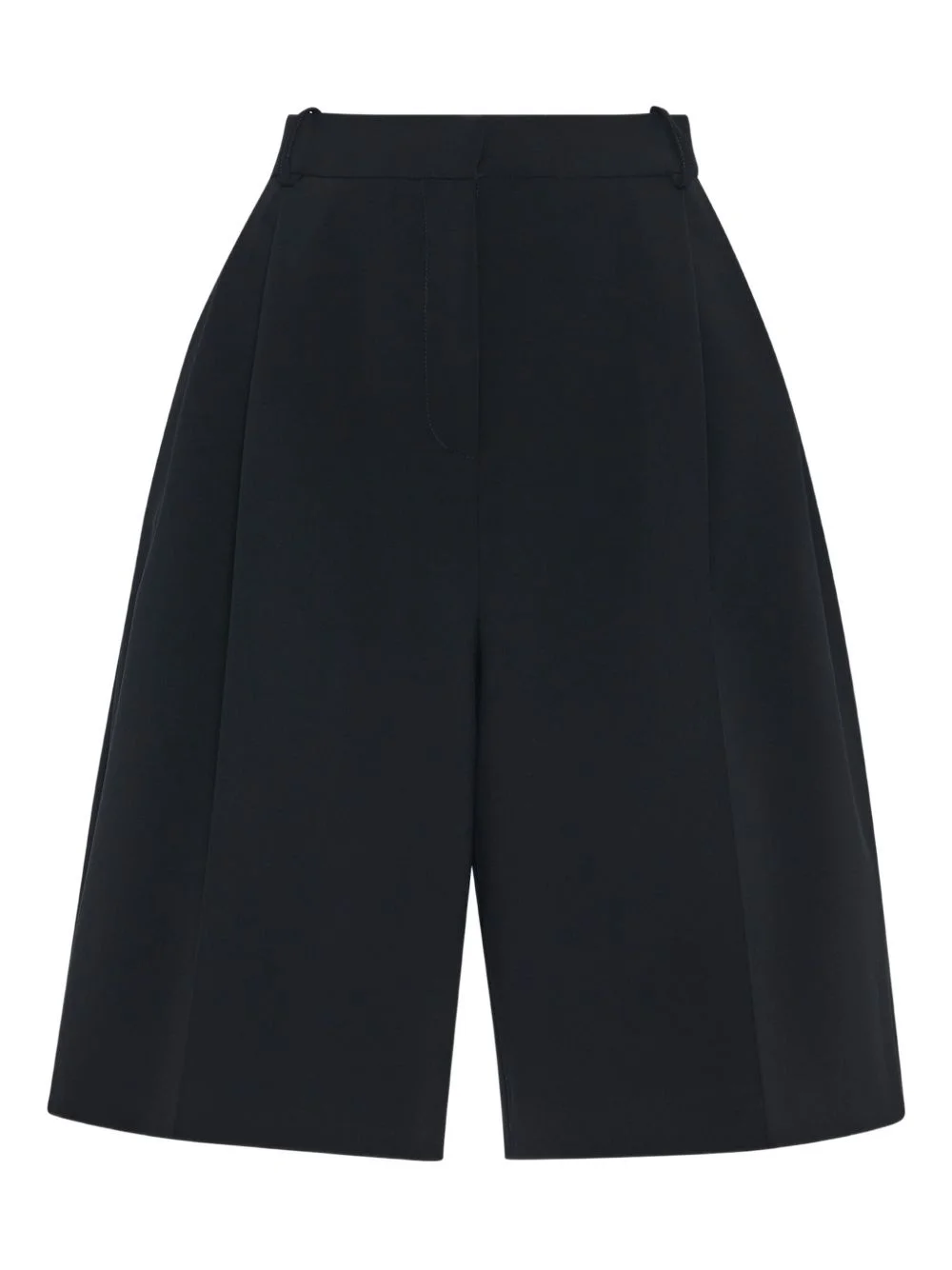 pleat-front shorts - 1