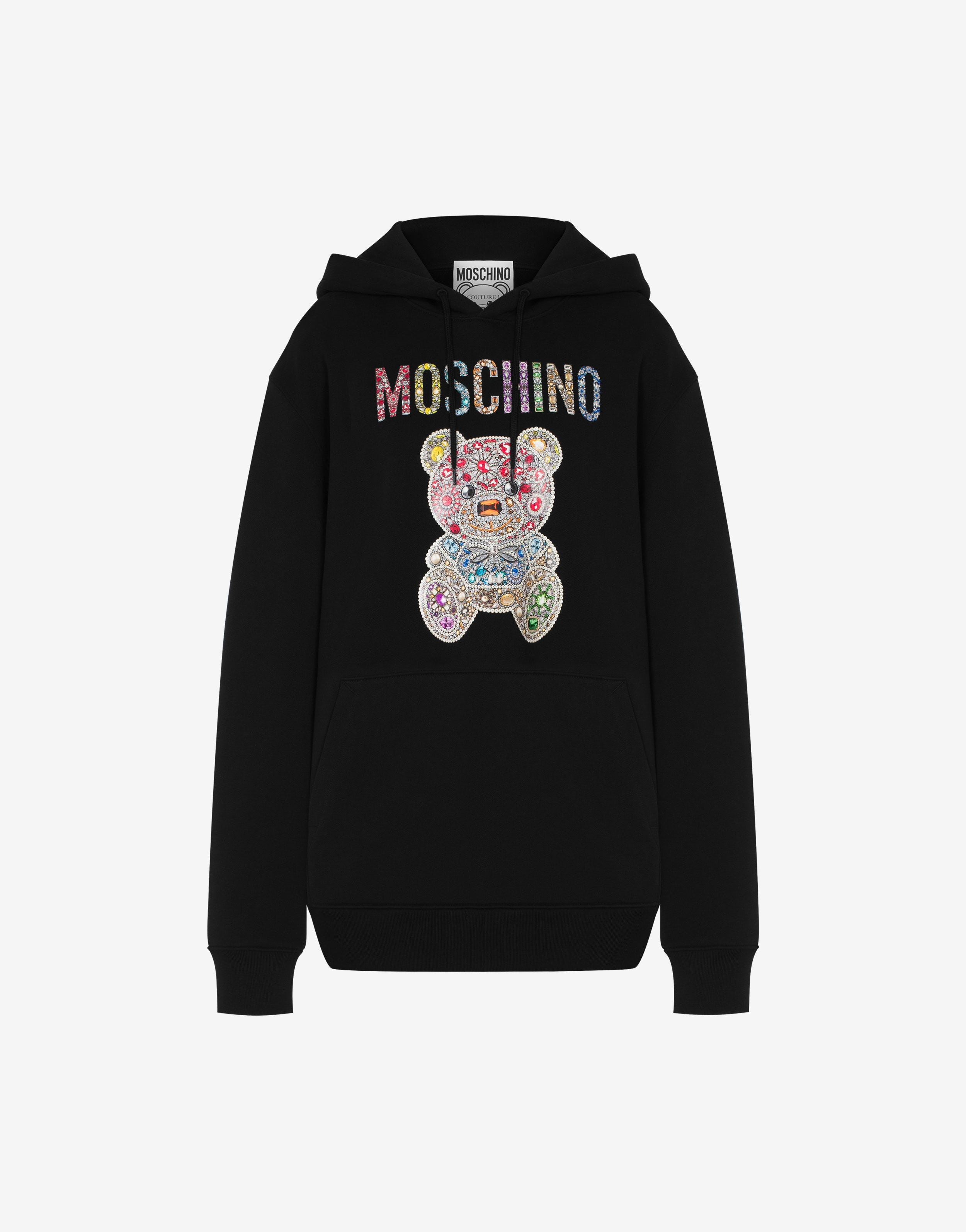 Moschino JEWEL TEDDY BEAR HOODIE | REVERSIBLE