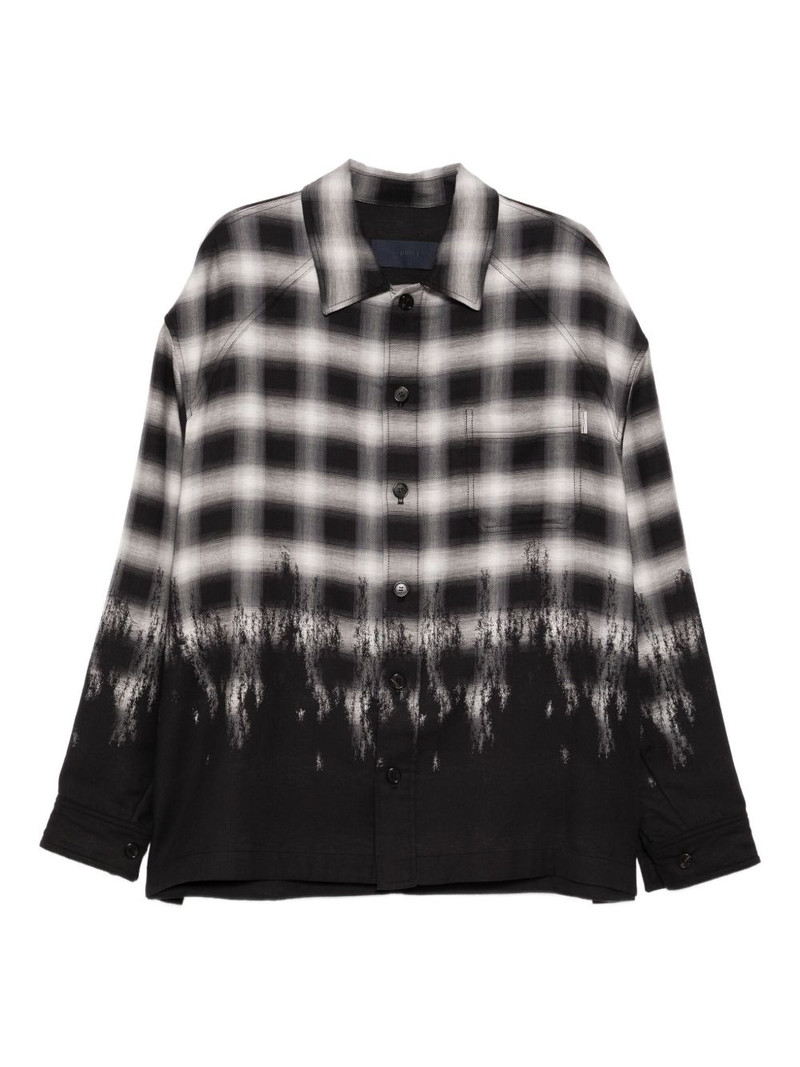 Border checked shirt 1