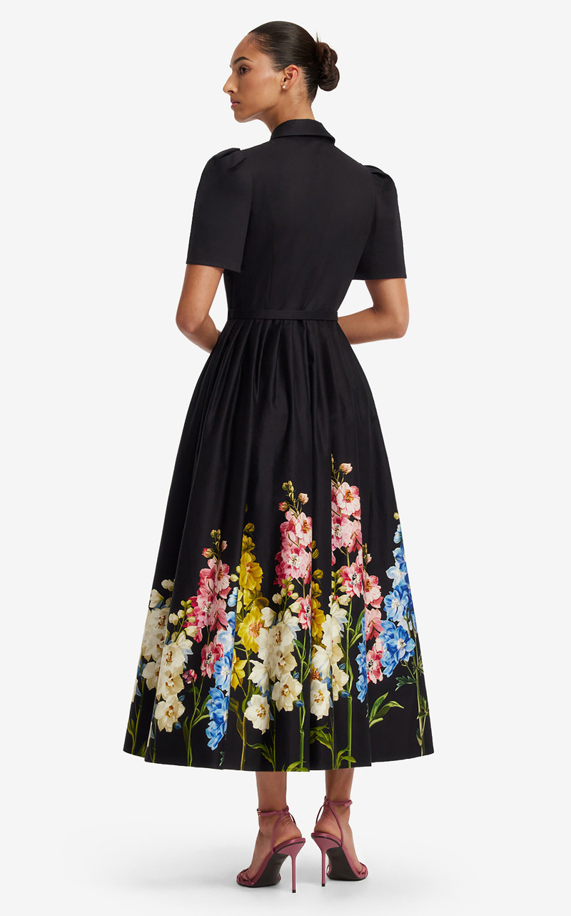 Bianca Cotton Midi Dress black 4