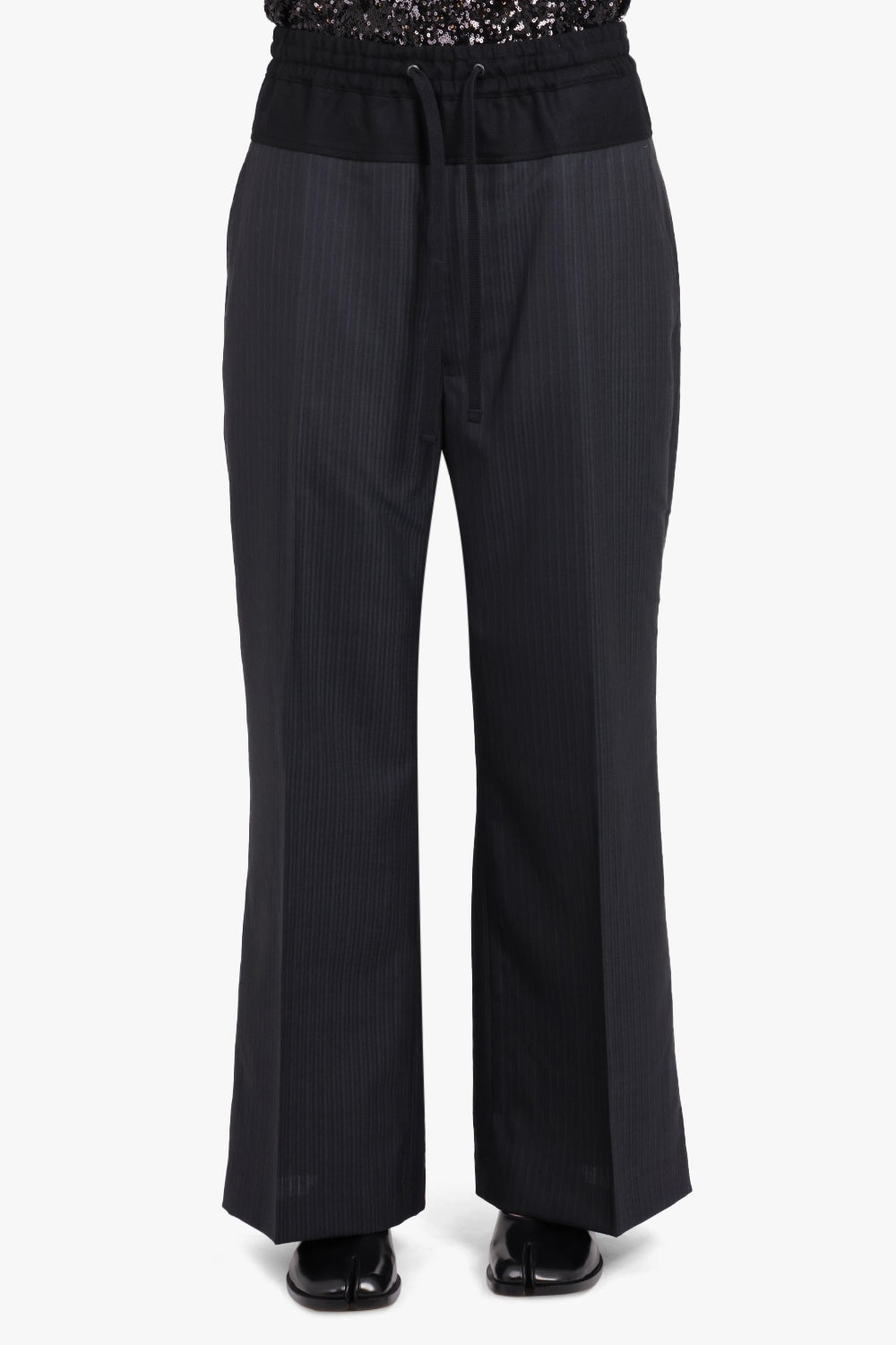 CONTRAST TRACK X SUIT PANT | BLACK/GREY - 3