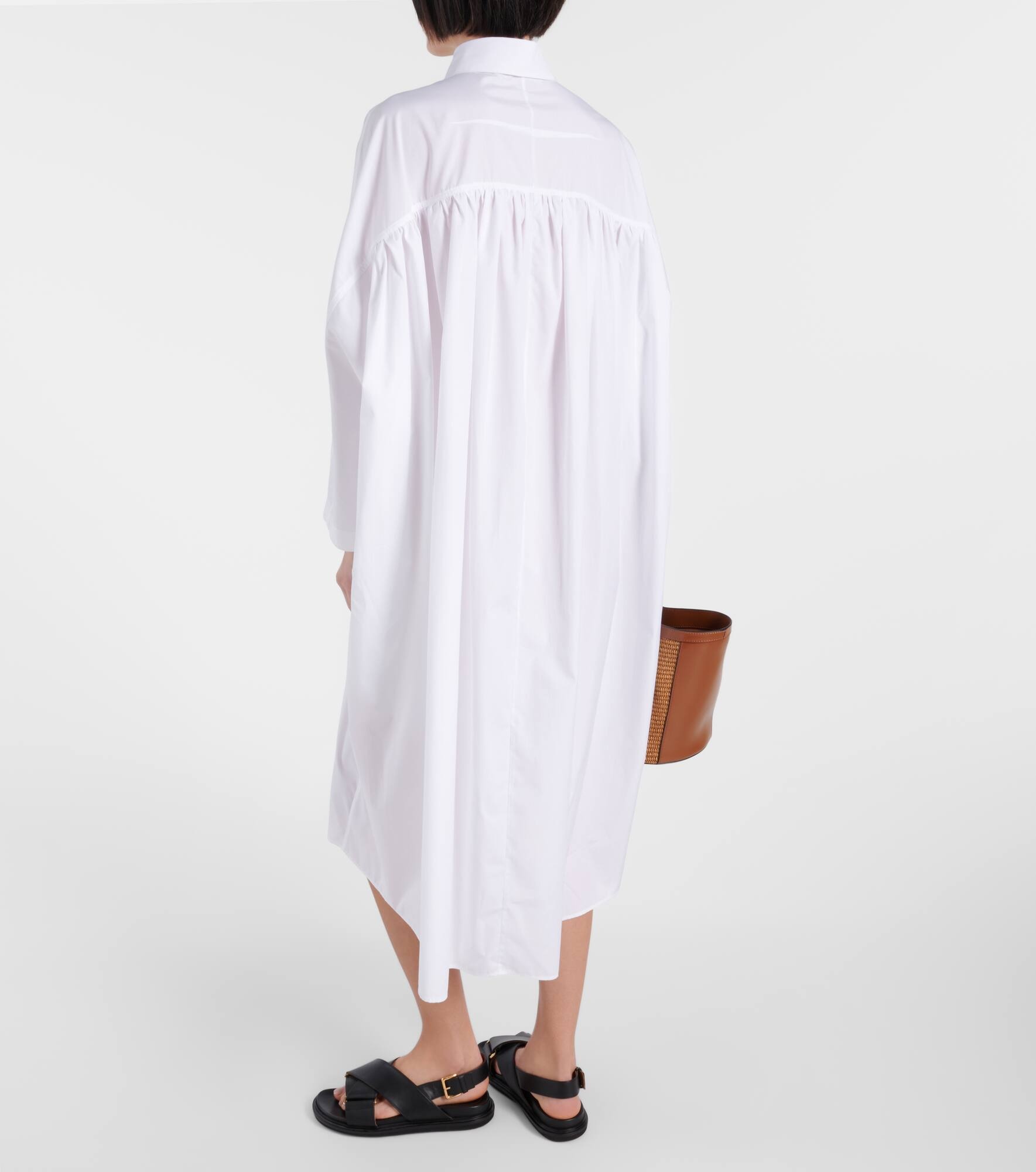 Cotton poplin shirt dress - 3
