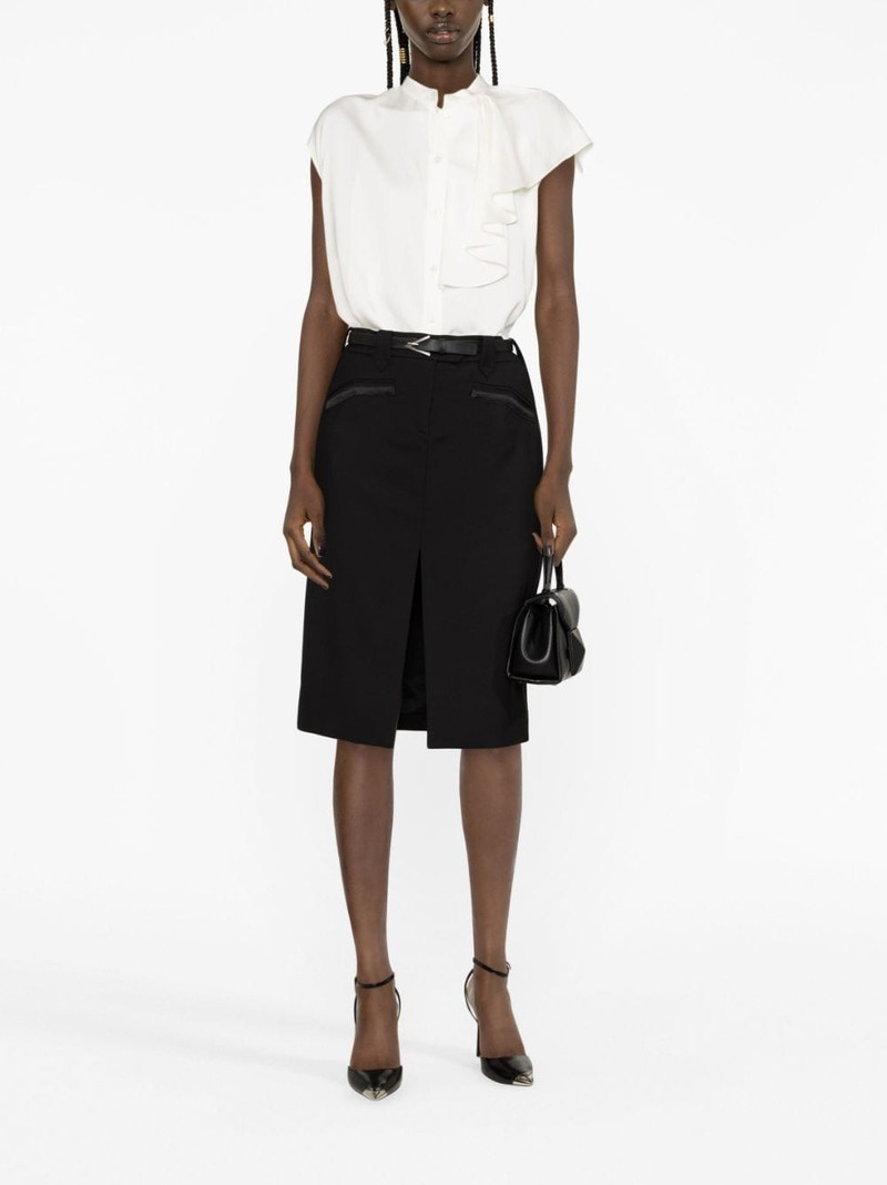 TOM FORD front-slit midi skirt outlook