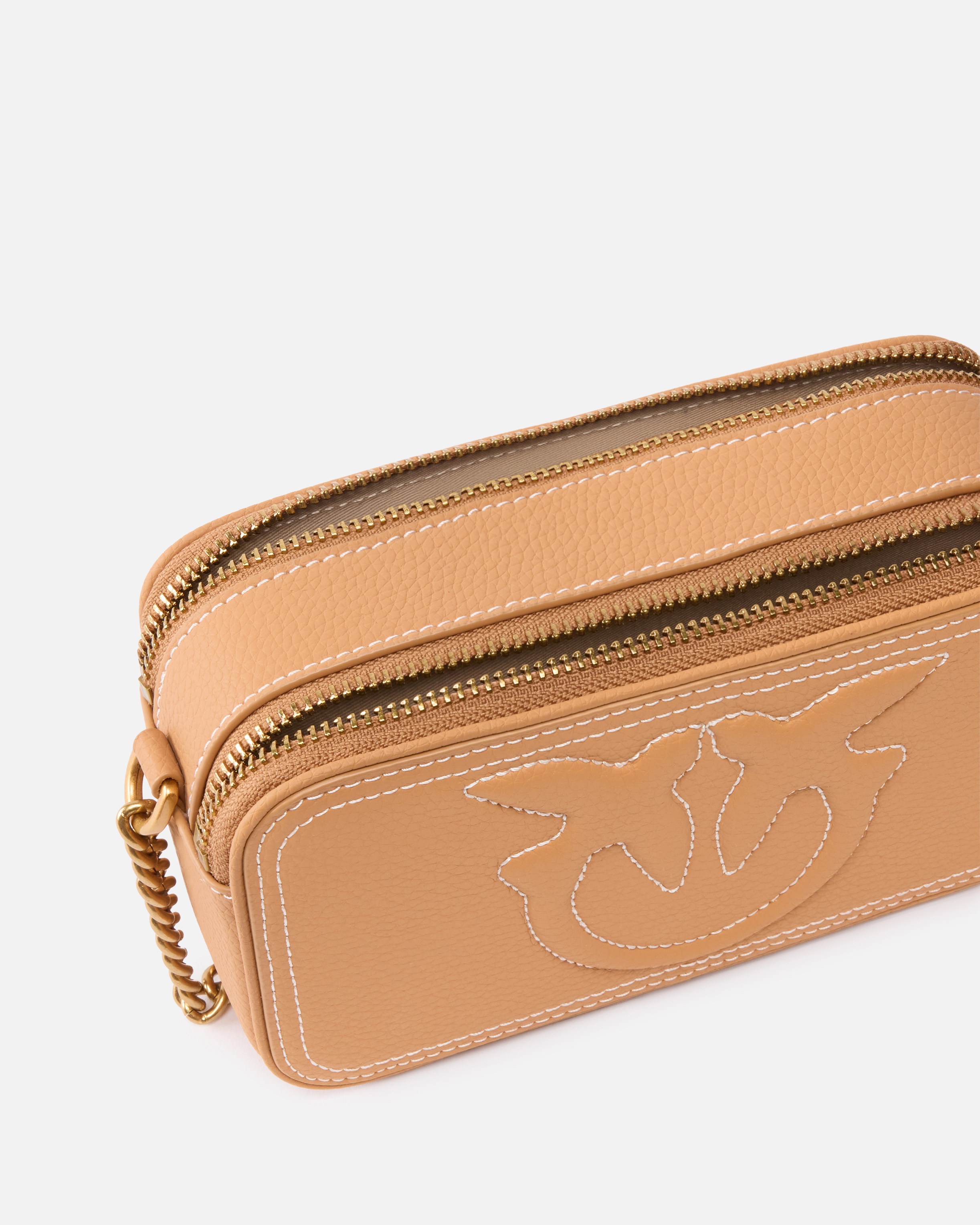 SMALL CROSSBODY BAG WITH RAISED LOVE BIRDS LOGO - 4