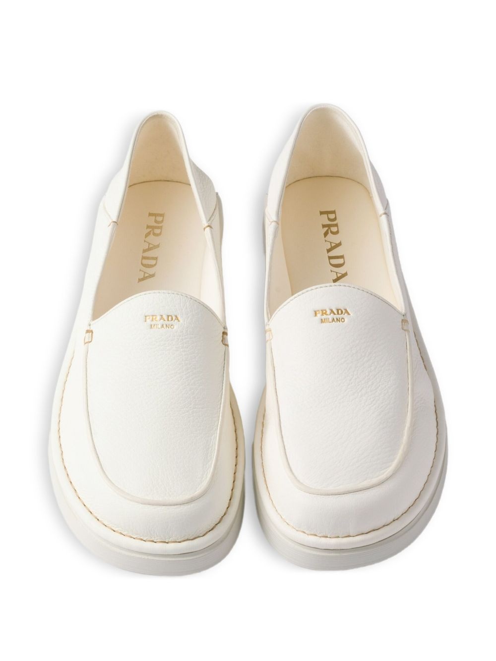 slip-on leather shoes - 4