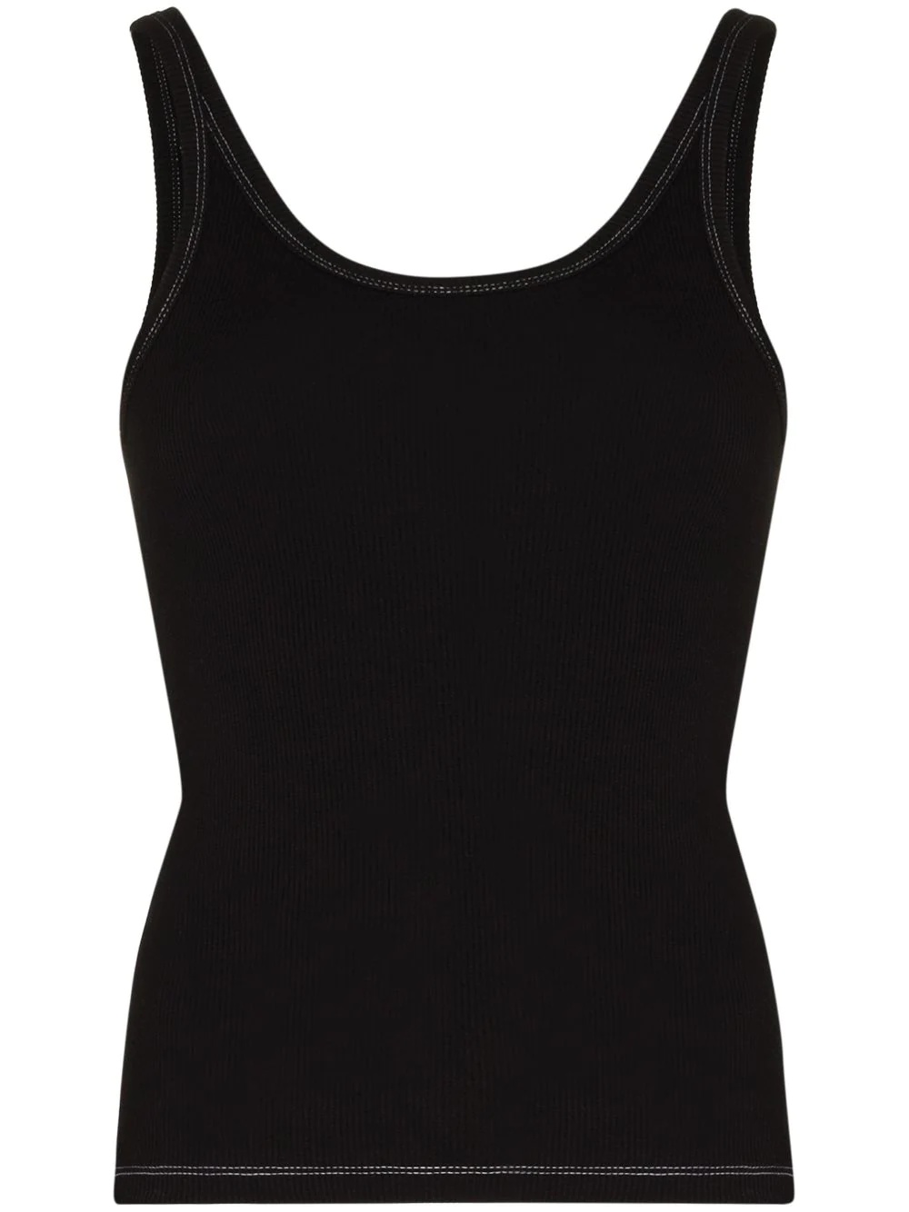 ribbed cotton tank top - 1