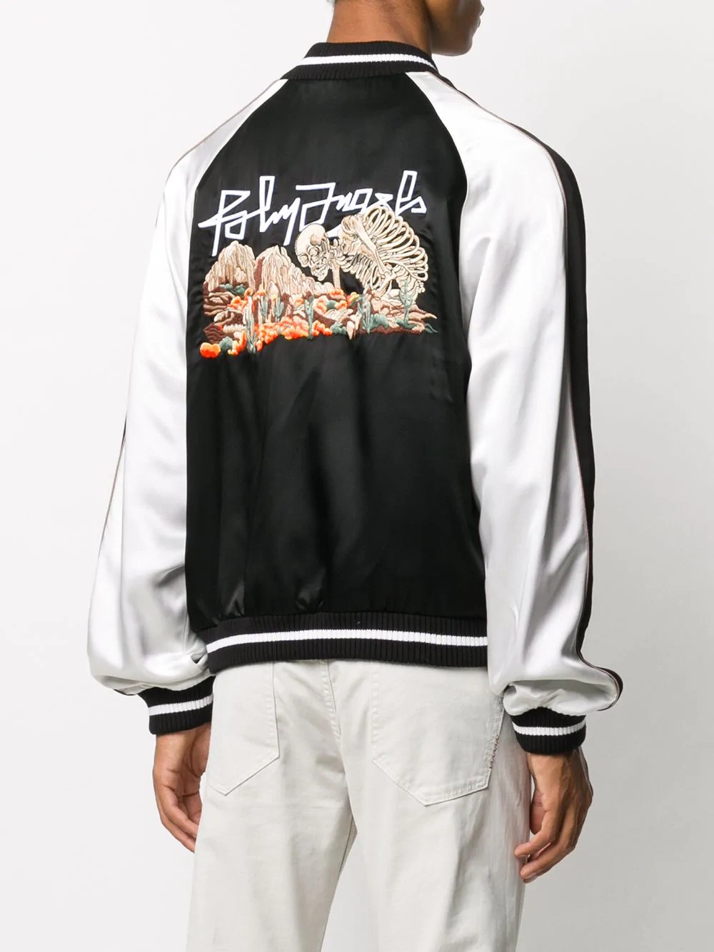 Desert Skull logo-print bomber jacket - 4