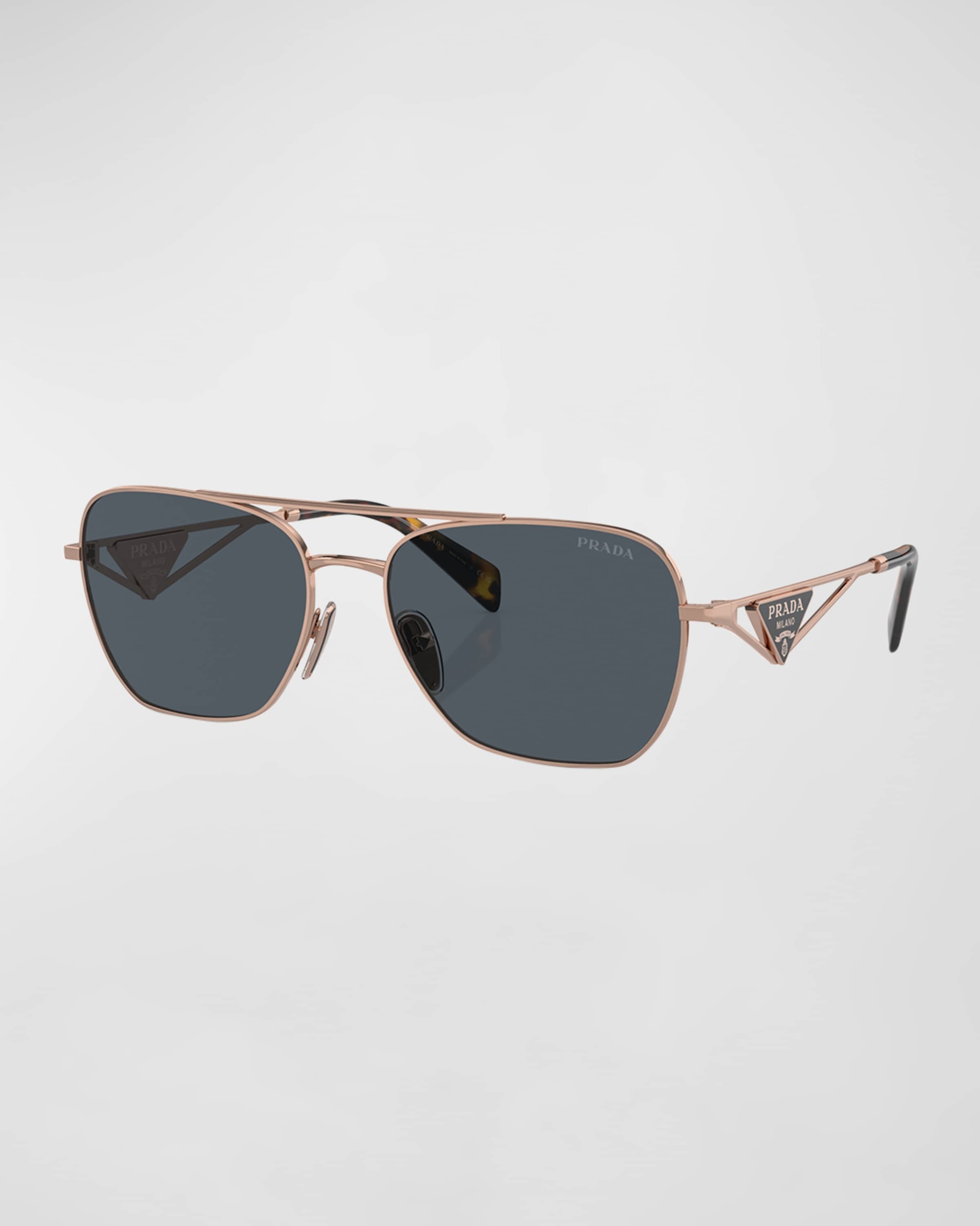 Logo Steel Aviator Sunglasses - 1