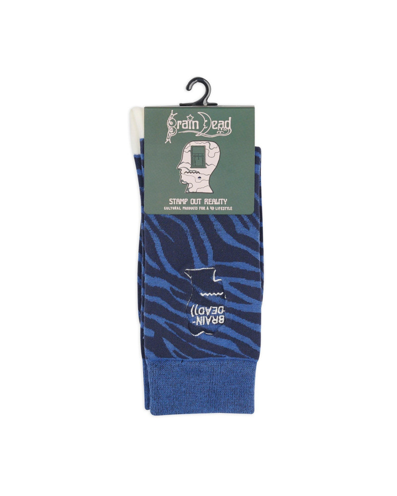 Logohead Dress Socks - Blue Zebra 3