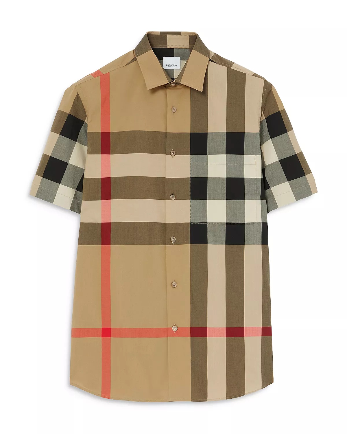 Summerton Cotton Poplin Check Slim Fit Button Down Shirt - 7