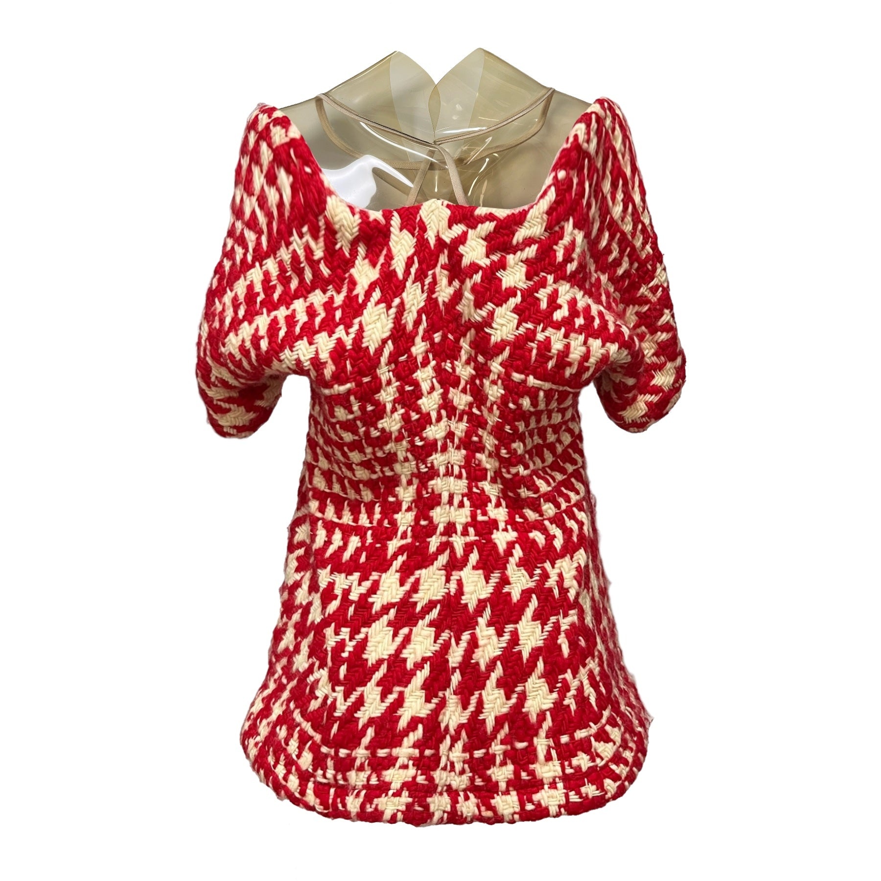 JUNYA WATANABE Fall Winter 2001 PVC Houndstooth Knit Top - 2