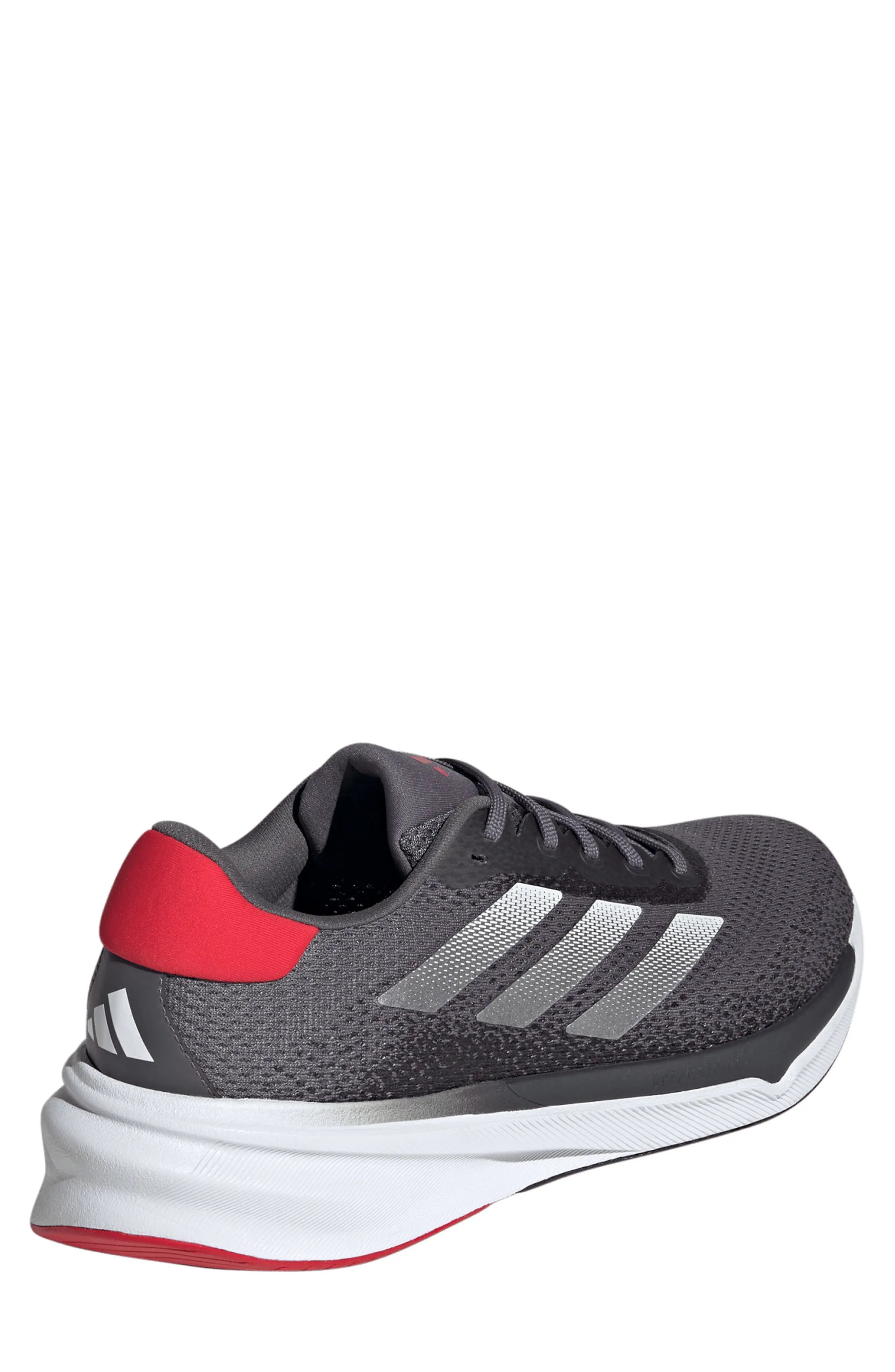 Supernova Stride Running Shoe in Grey/White/Better Scarlet - 2