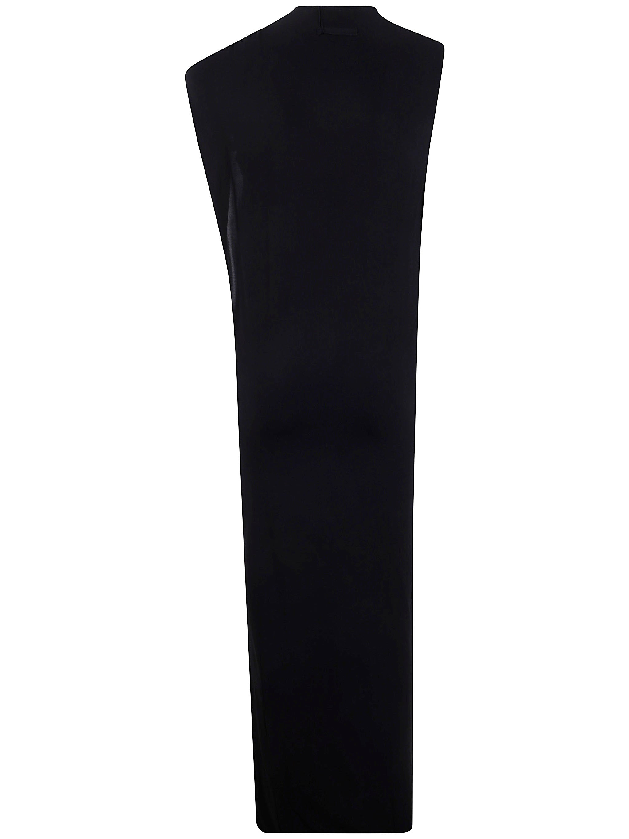 Jean Paul Gaultier Women Stretch Viscose Double Layer Long Dress With "Gaultier" Piercing - 2