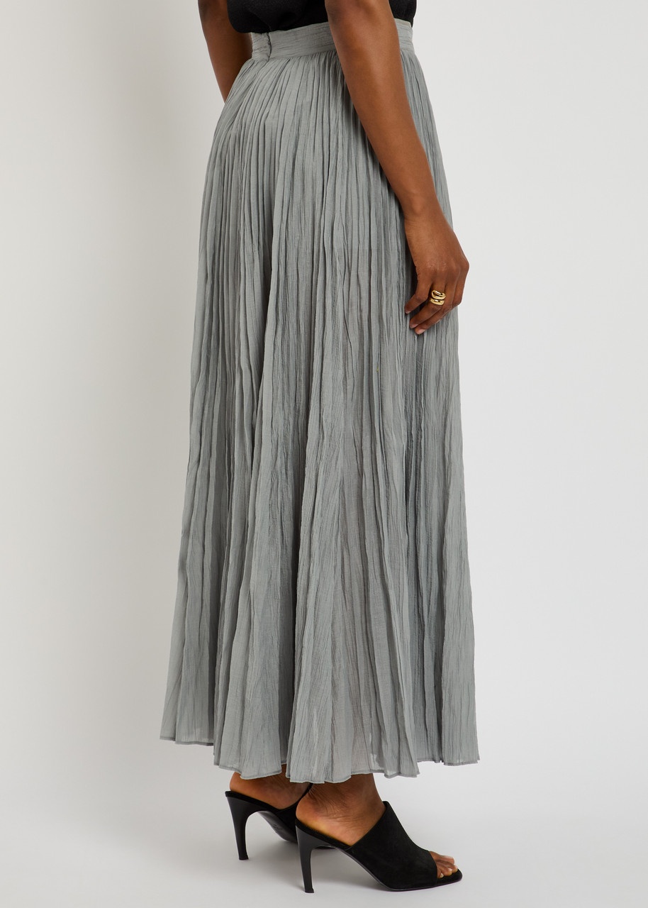 Toteme Crinkled Plissé Midi Skirt - 3