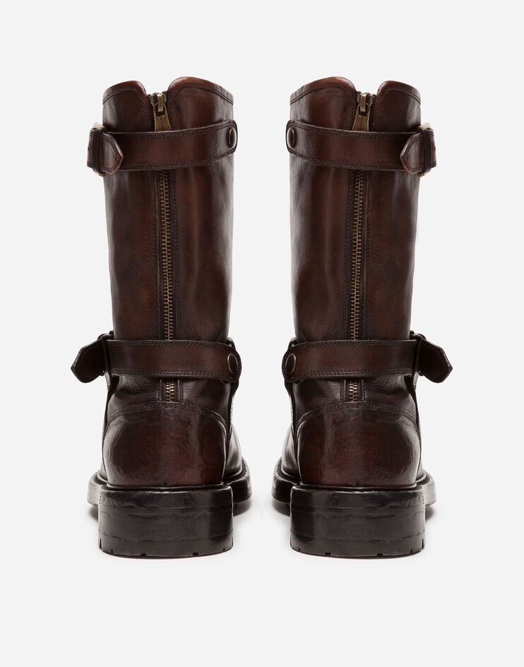 Horsehide biker boots - 3