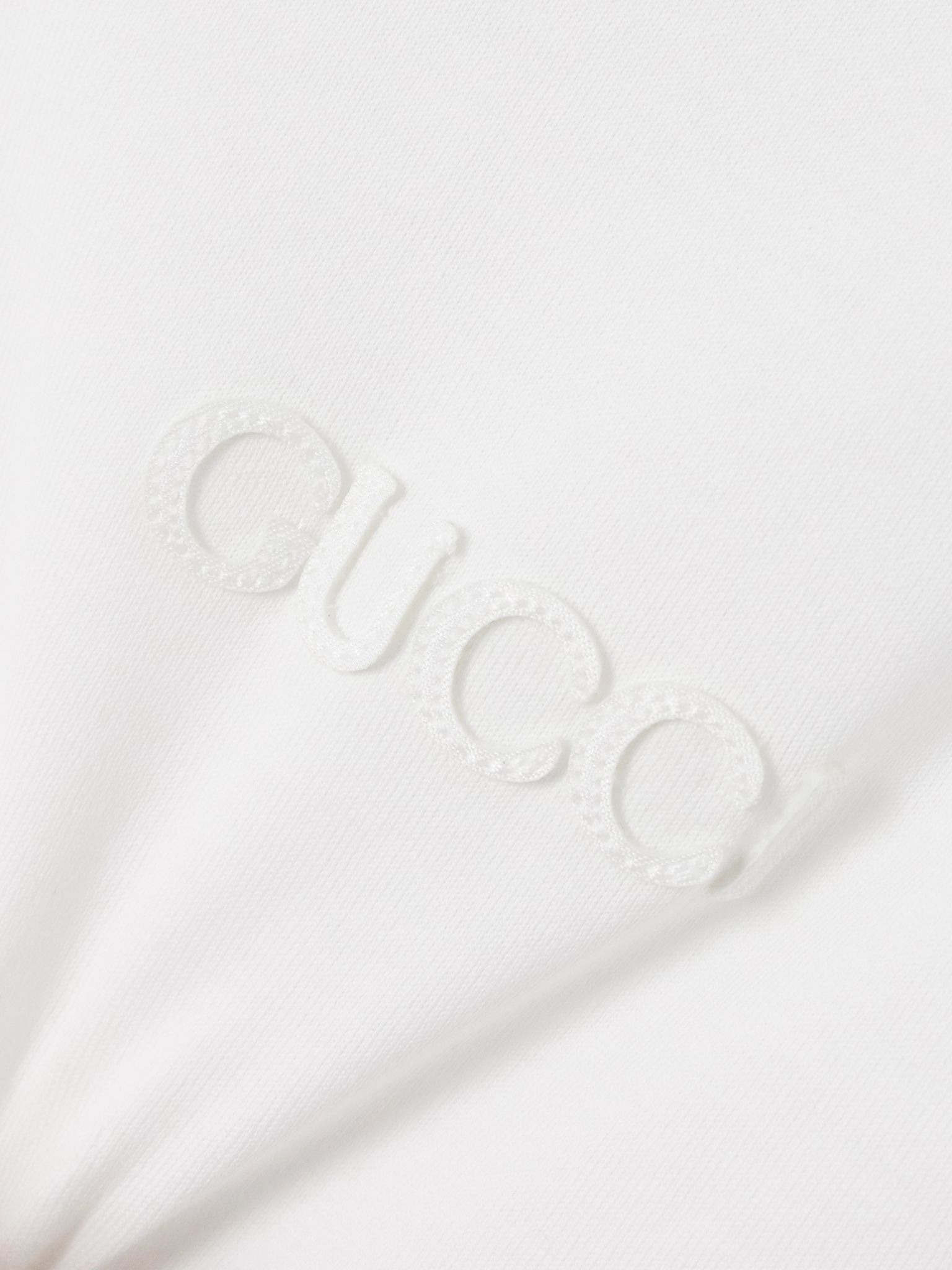 Appliquéd striped cotton-jersey T-shirt White - 4