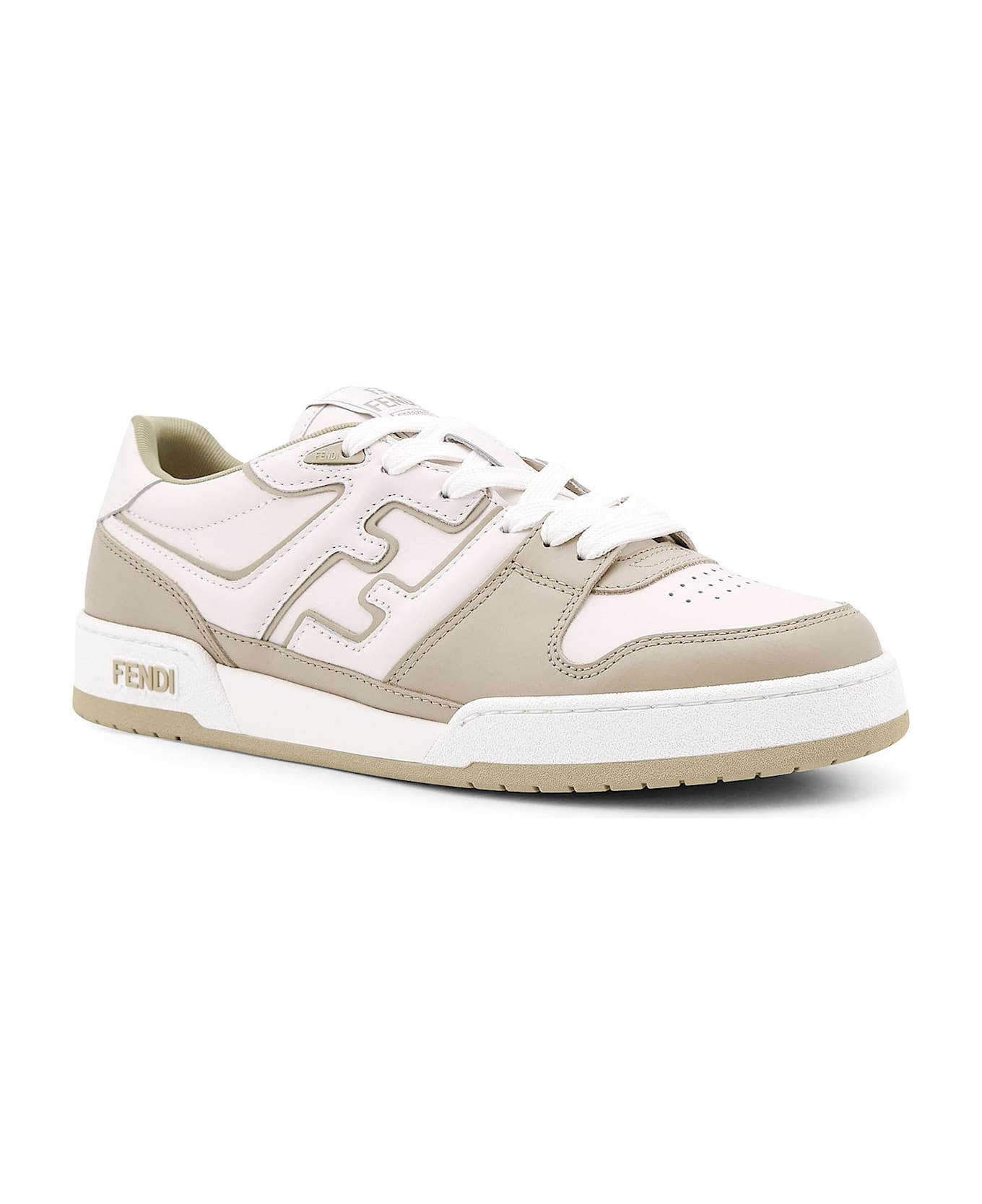 Two-tone Leather Fendi Match Sneakers - 2