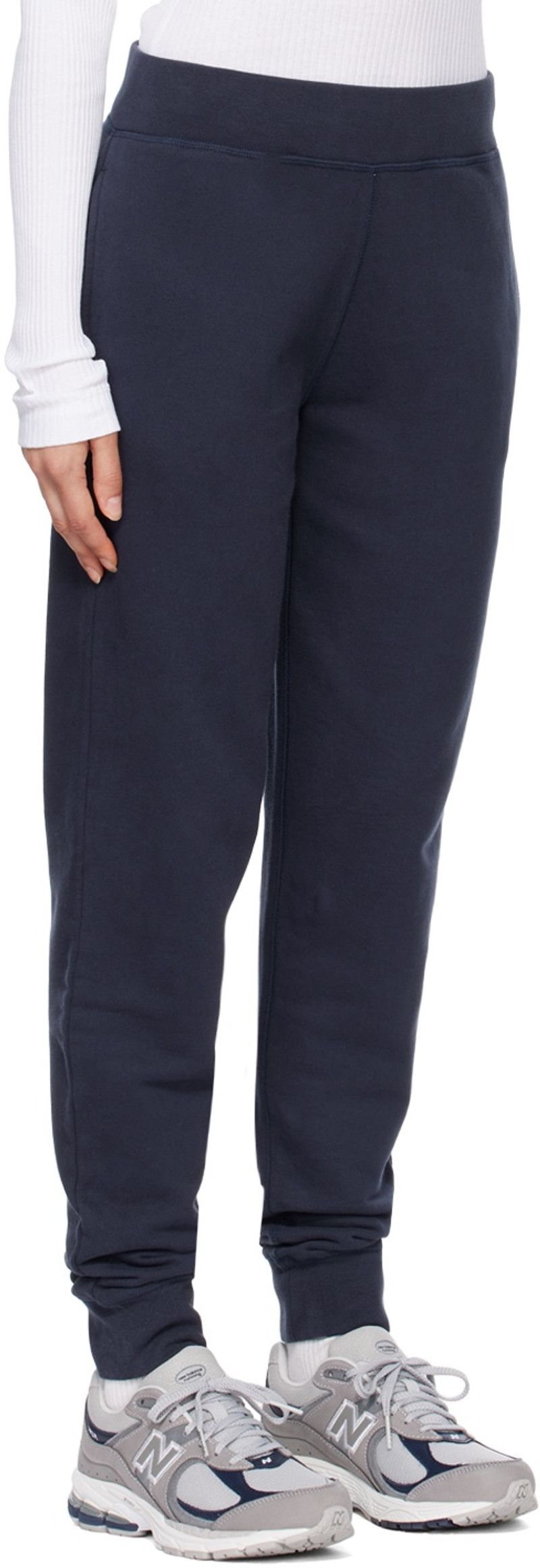Sunspel Navy Relaxed-Fit Lounge Pants outlook