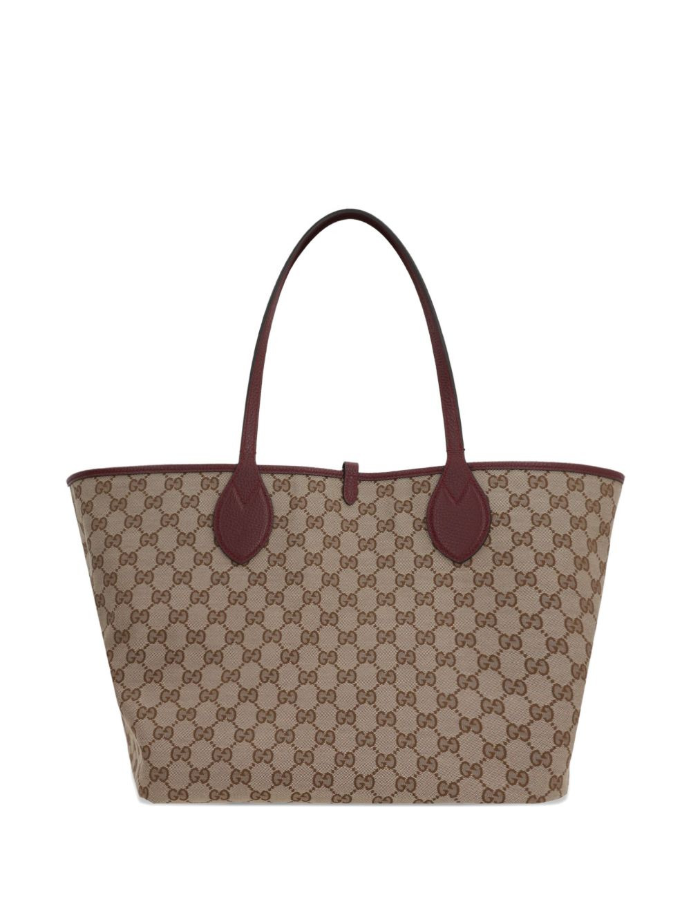 large Totissima reversible leather tote bag - 4