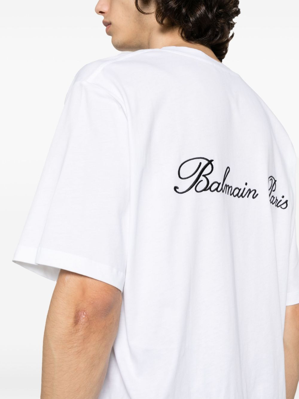 Balmain Men Cotton Signatured T-Shirt - 4