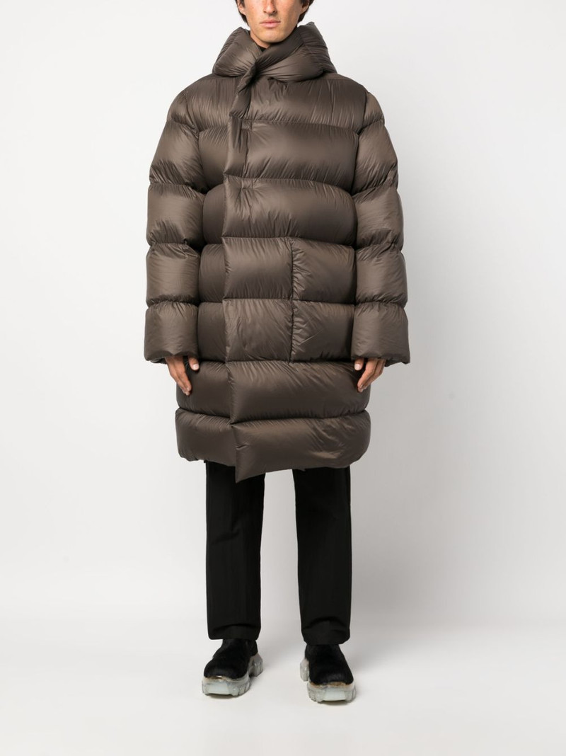 Rick Owens oversized hooded padded coat outlook