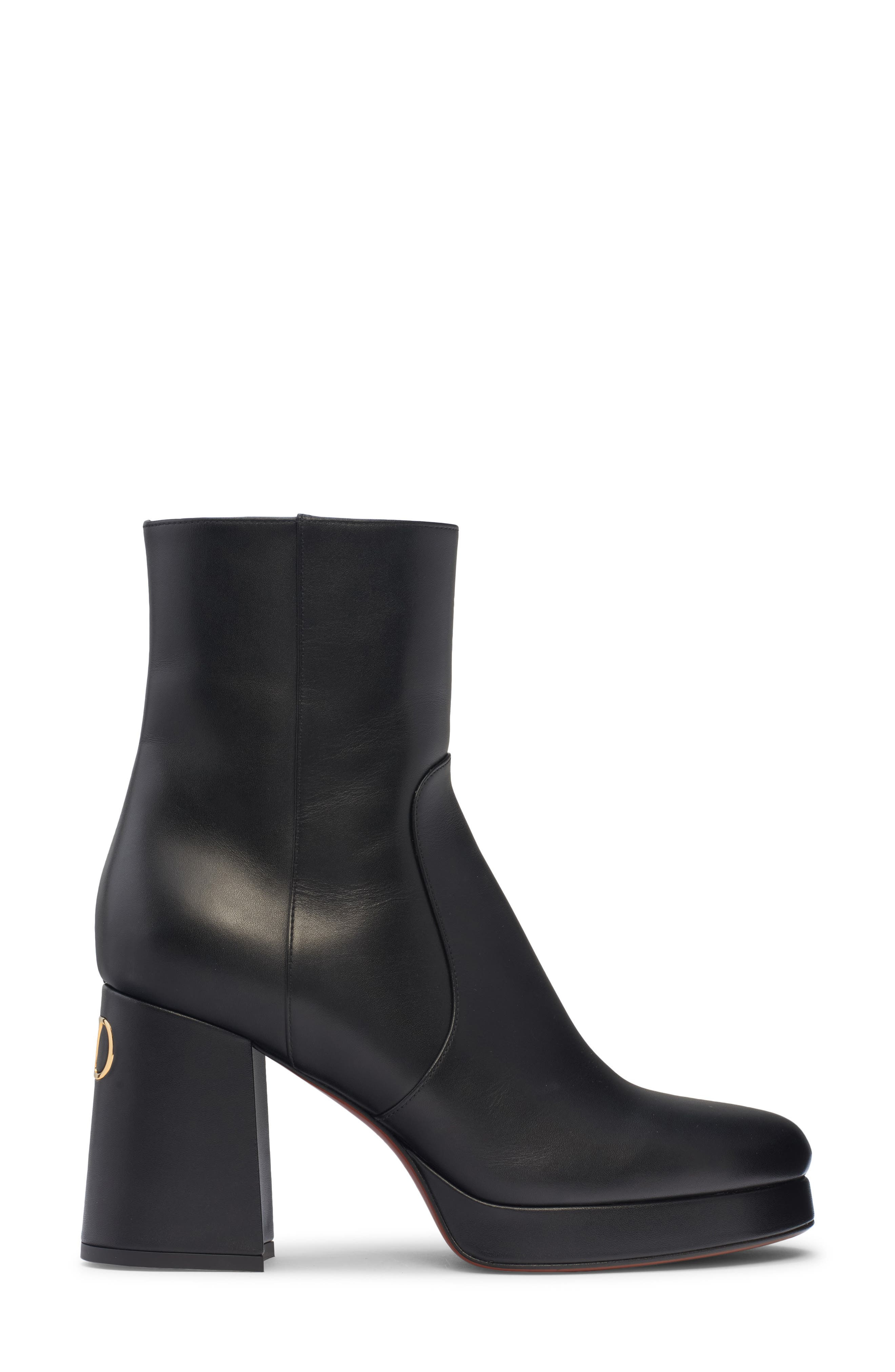 Valentino VLOGO Platform Bootie in 0No Nero at Nordstrom - 3