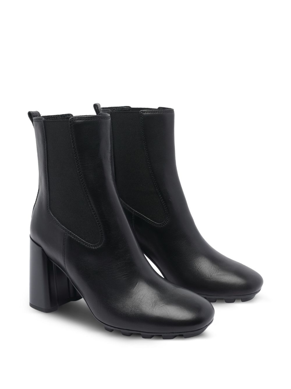 90mm block-heel leather boots - 2