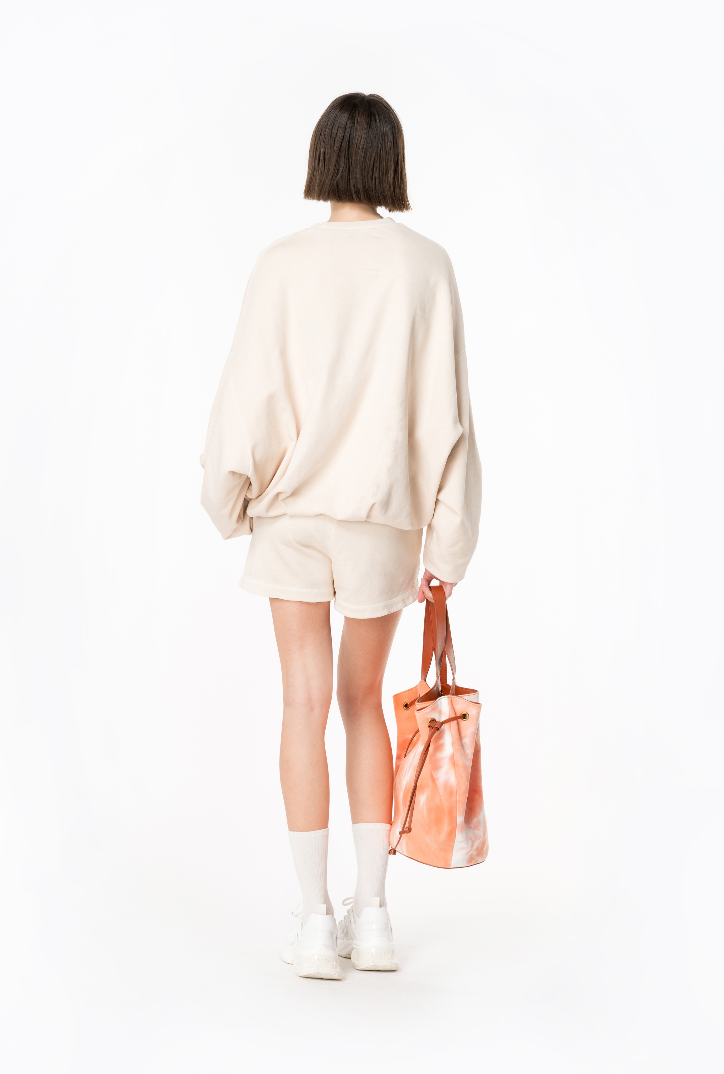 FLEECE SHORTS WITH LOGO PRINT - 5