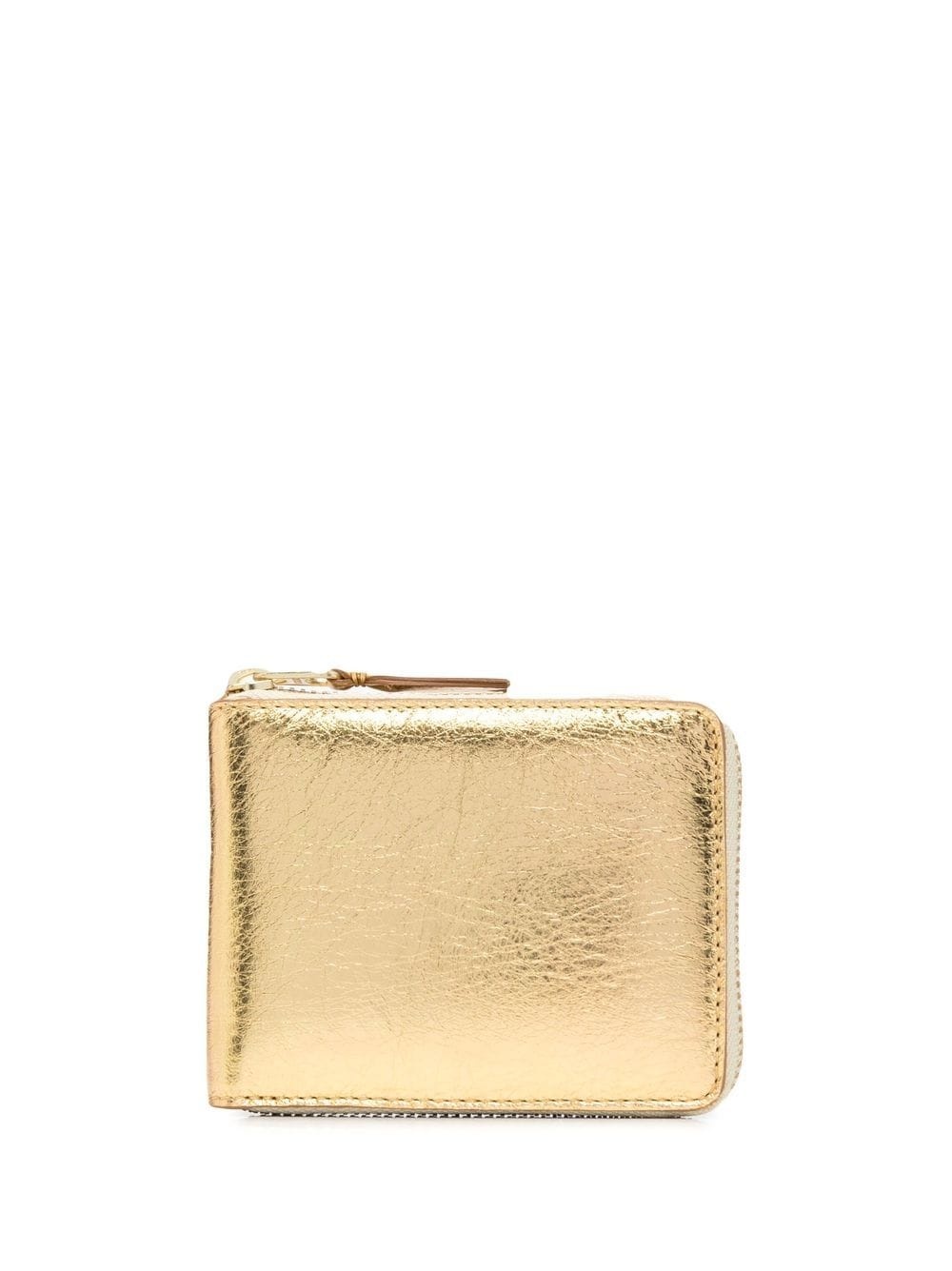 metallic-effect zipped wallet - 1