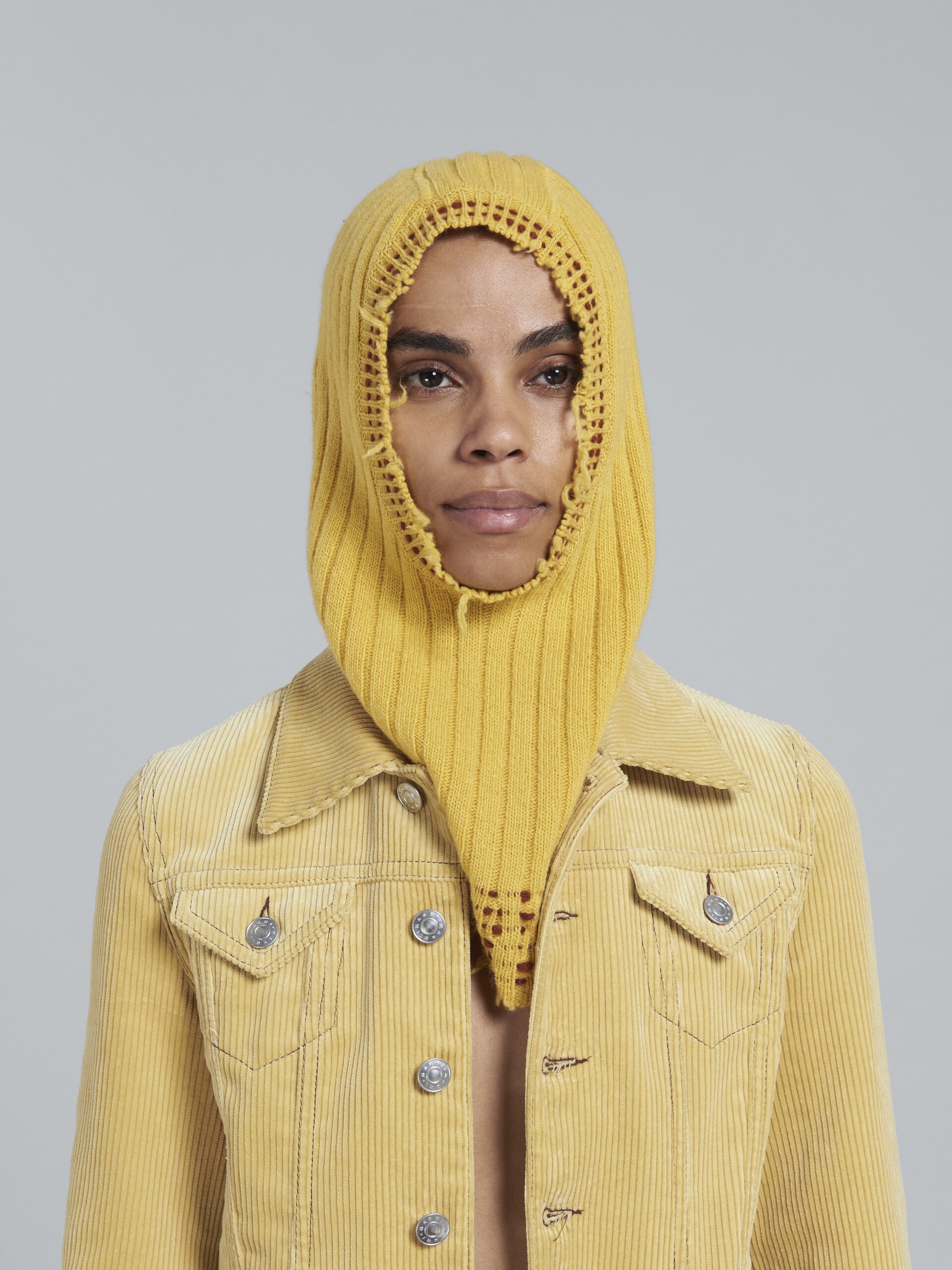 YELLOW KNITTED BALACLAVA - 2