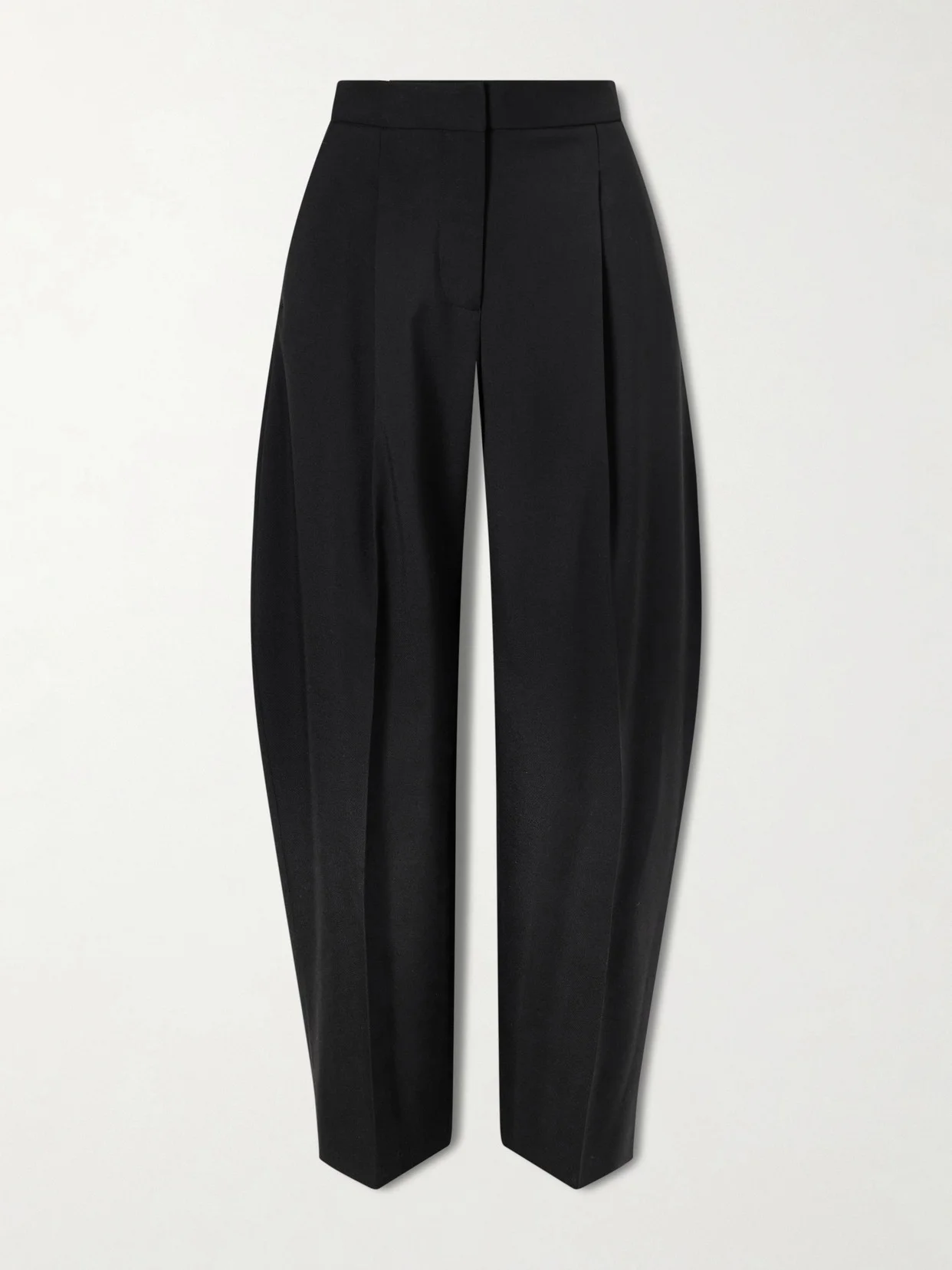 Pleated Wool-blend Gabardine Tapered Pants - 1